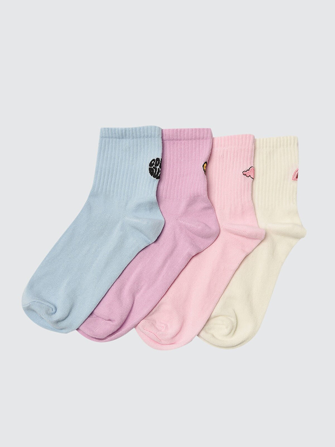 Trendyol Women Pack of 4 Solid Socks