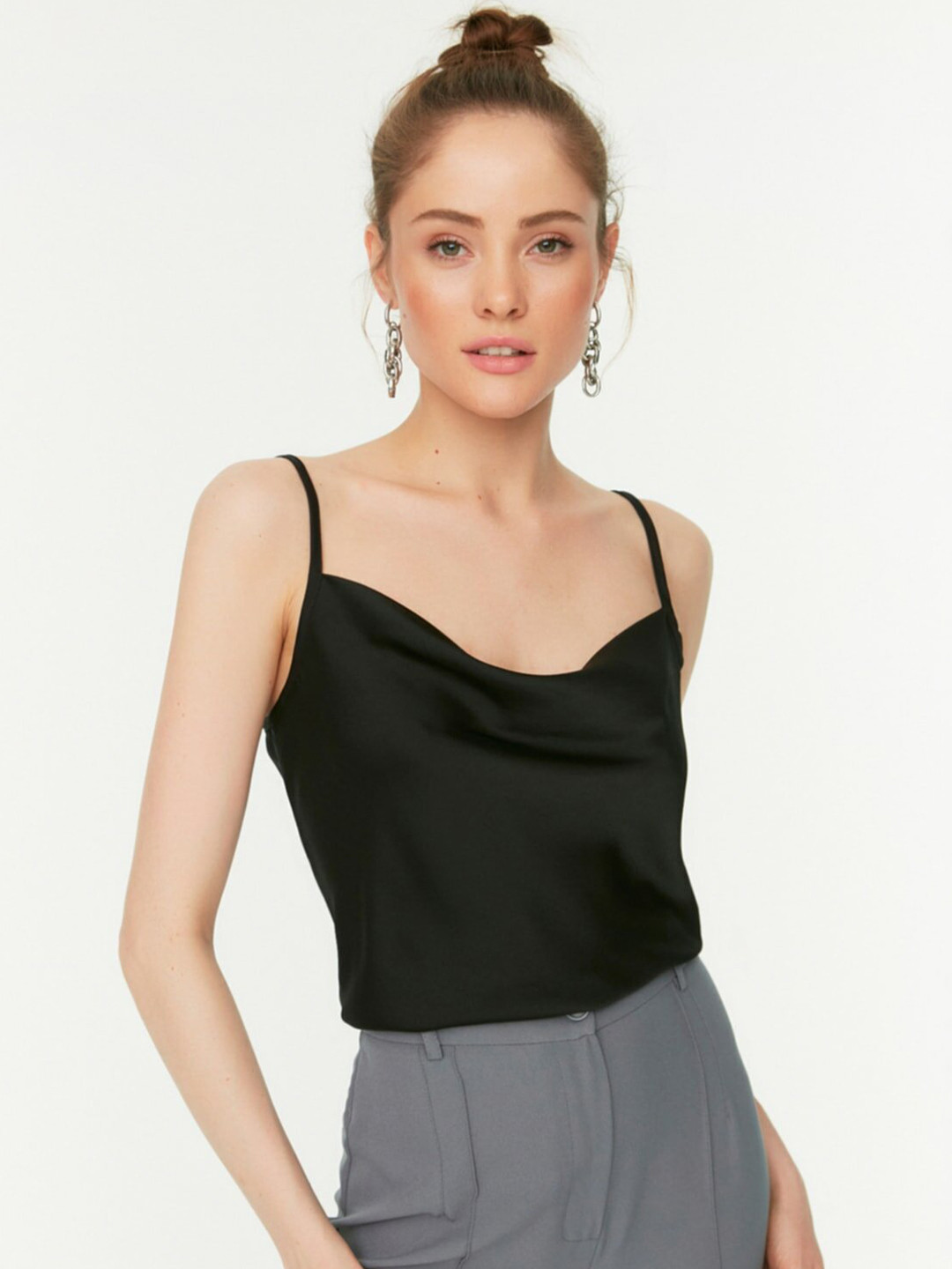 Trendyol Shoulder Straps Satin Top