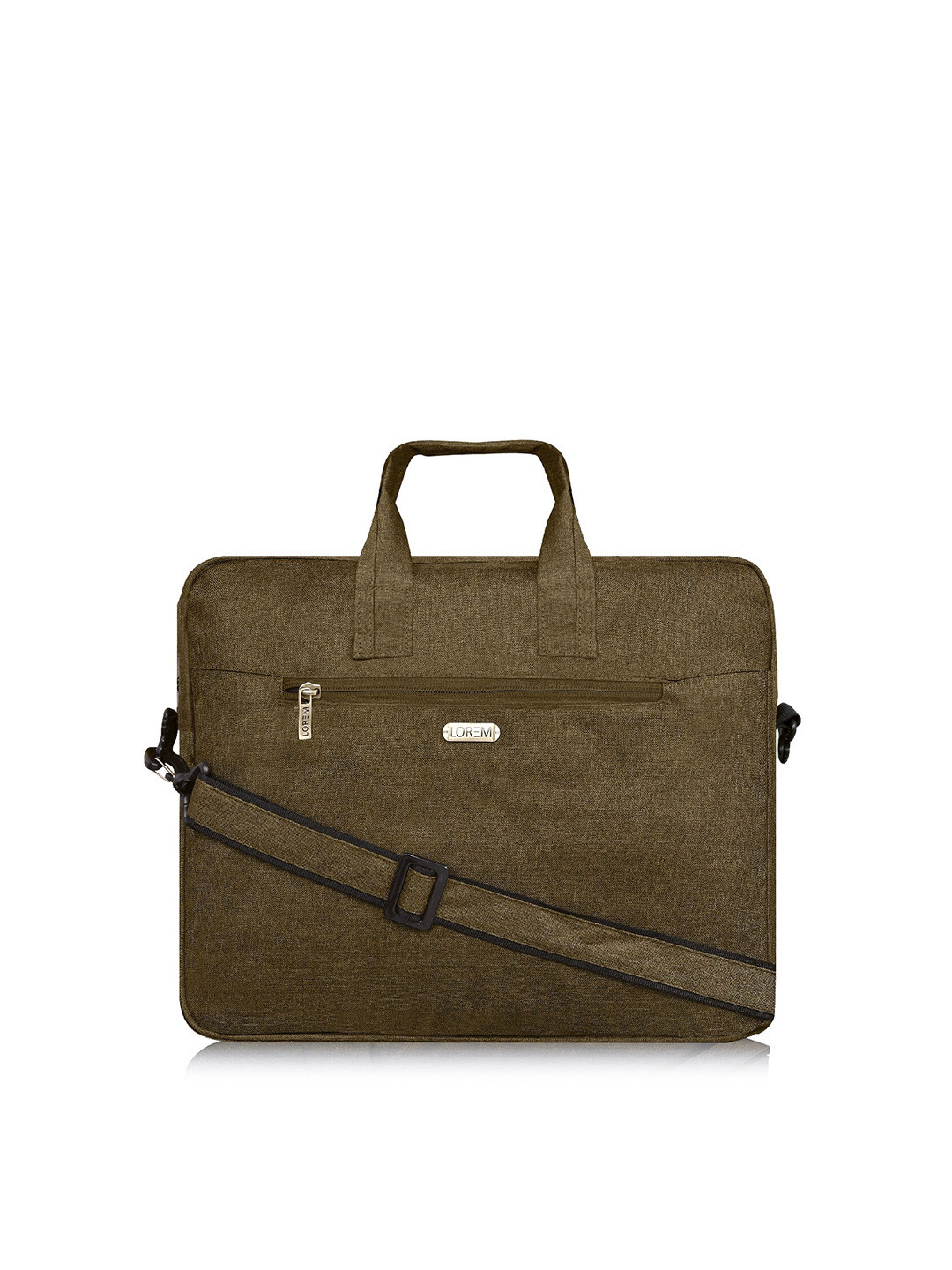 LOREM Khaki Textured Messenger Bag
