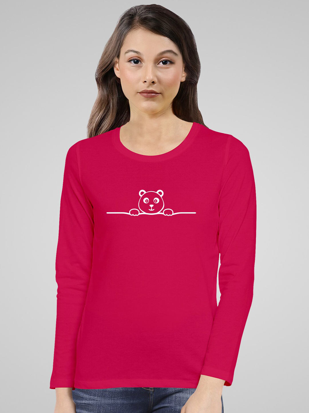 Pootlu Women Fuchsia T-shirt