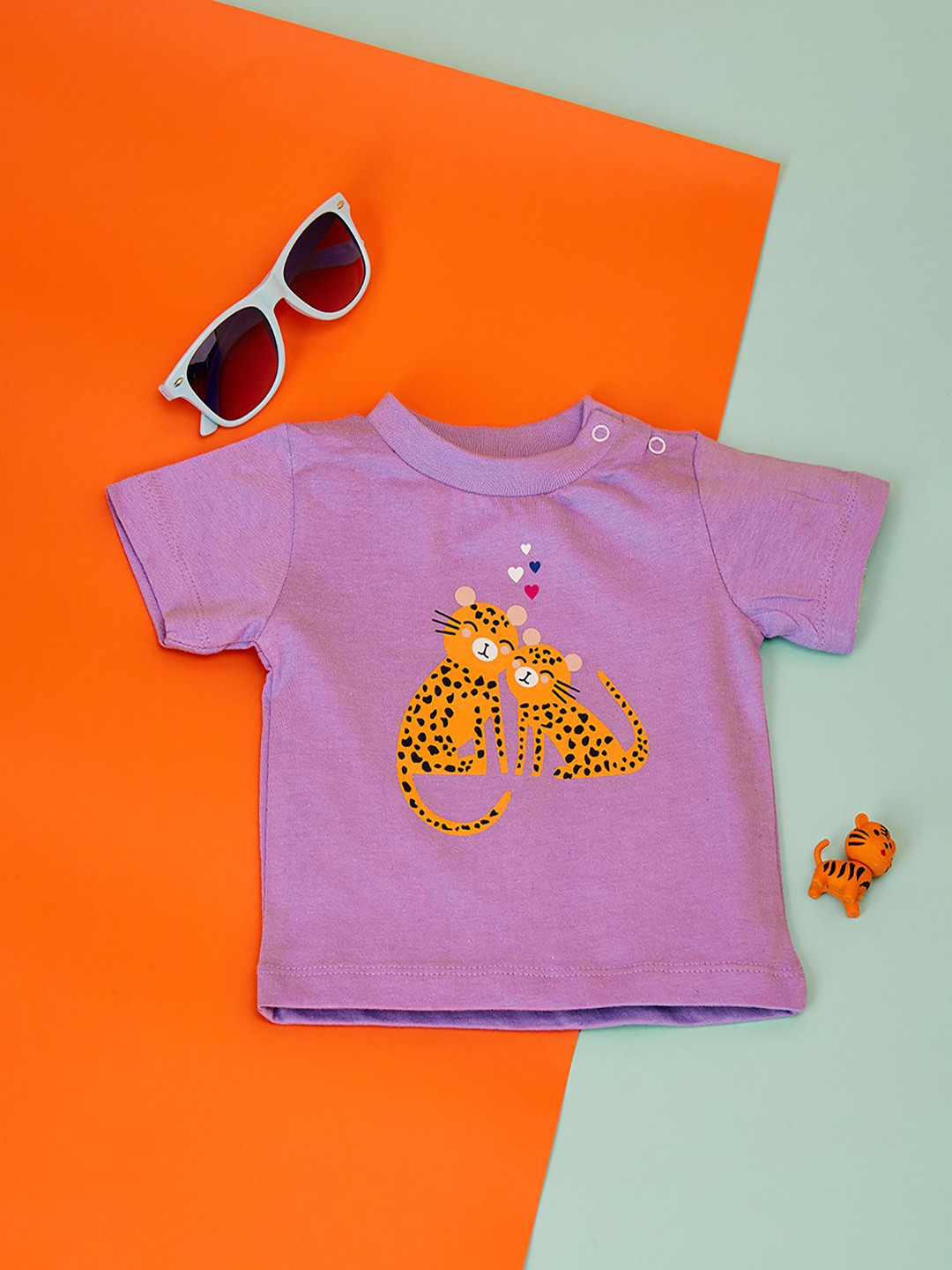 MiArcus Kids Purple Graphic Printed T-shirt