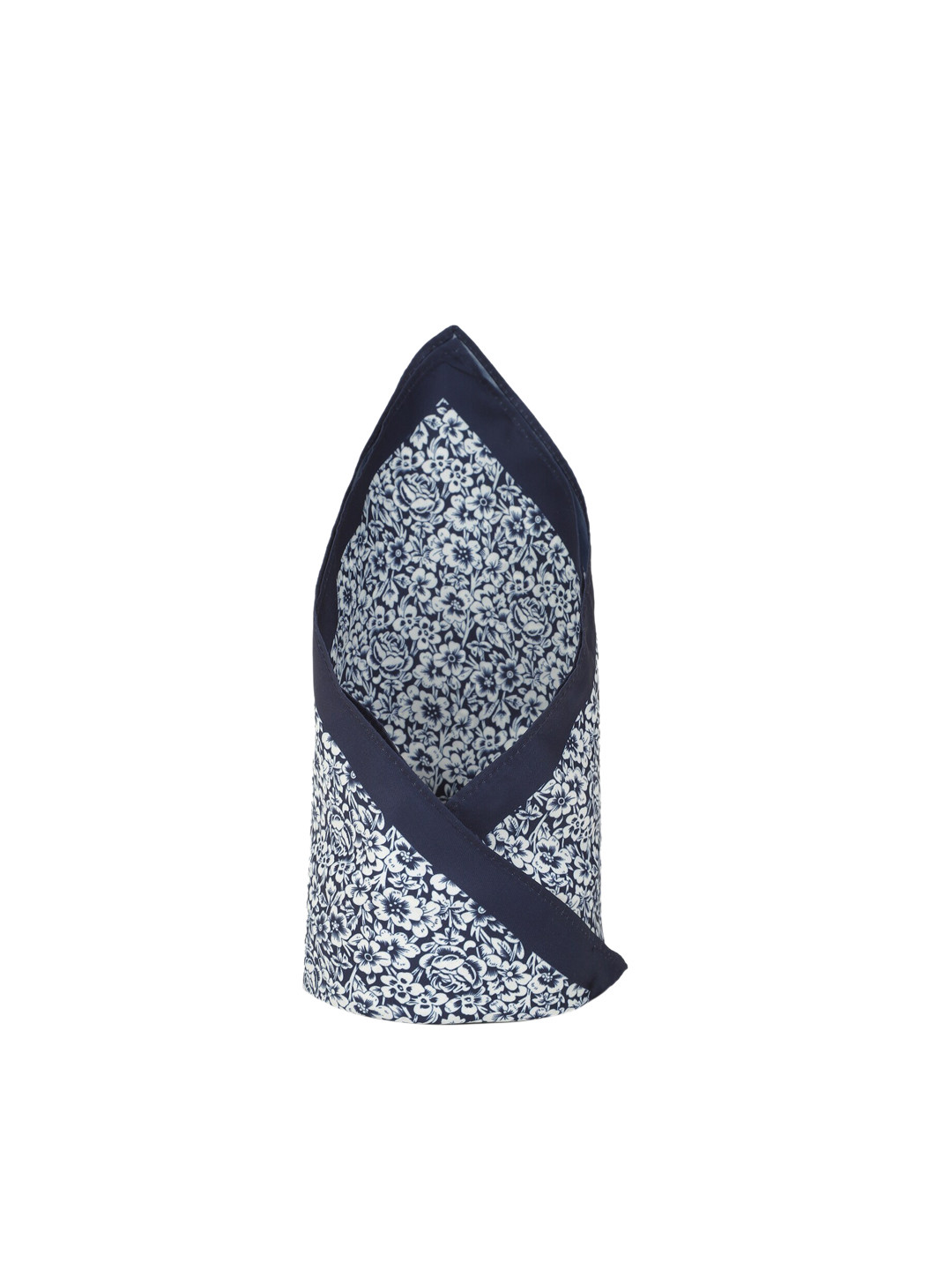 Van Heusen Navy Blue Printed Pocket Square