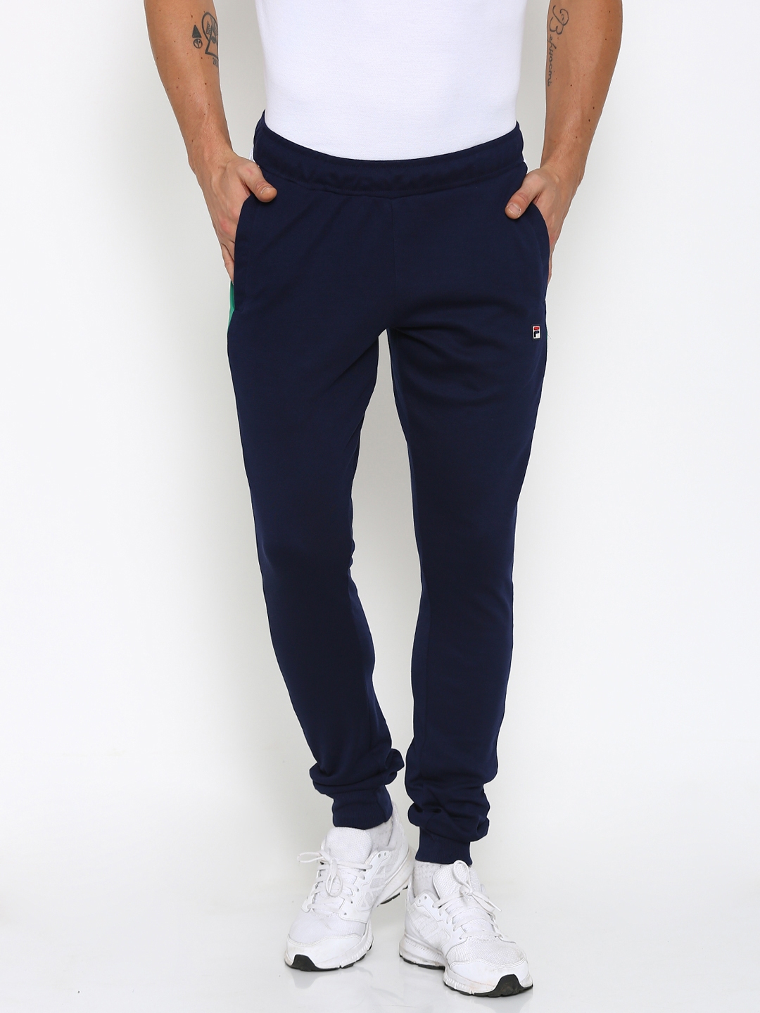 fila navy joggers