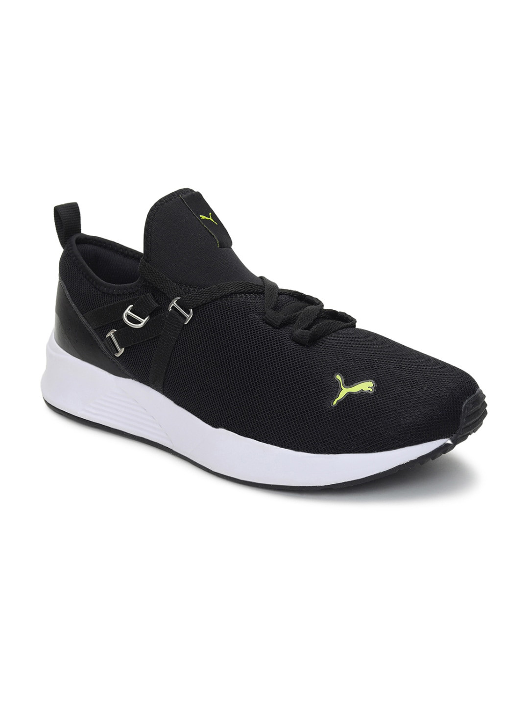 Puma Men Black Pacer Fire Sneakers