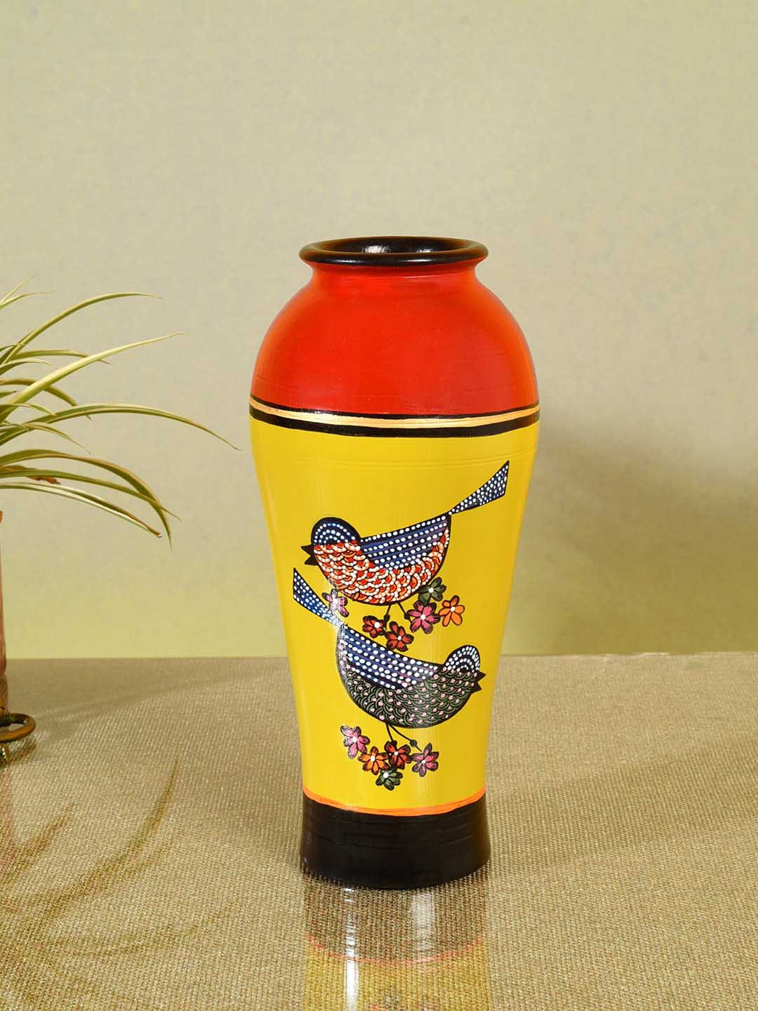 AAKRITI ART CREATIONS Yellow Vases