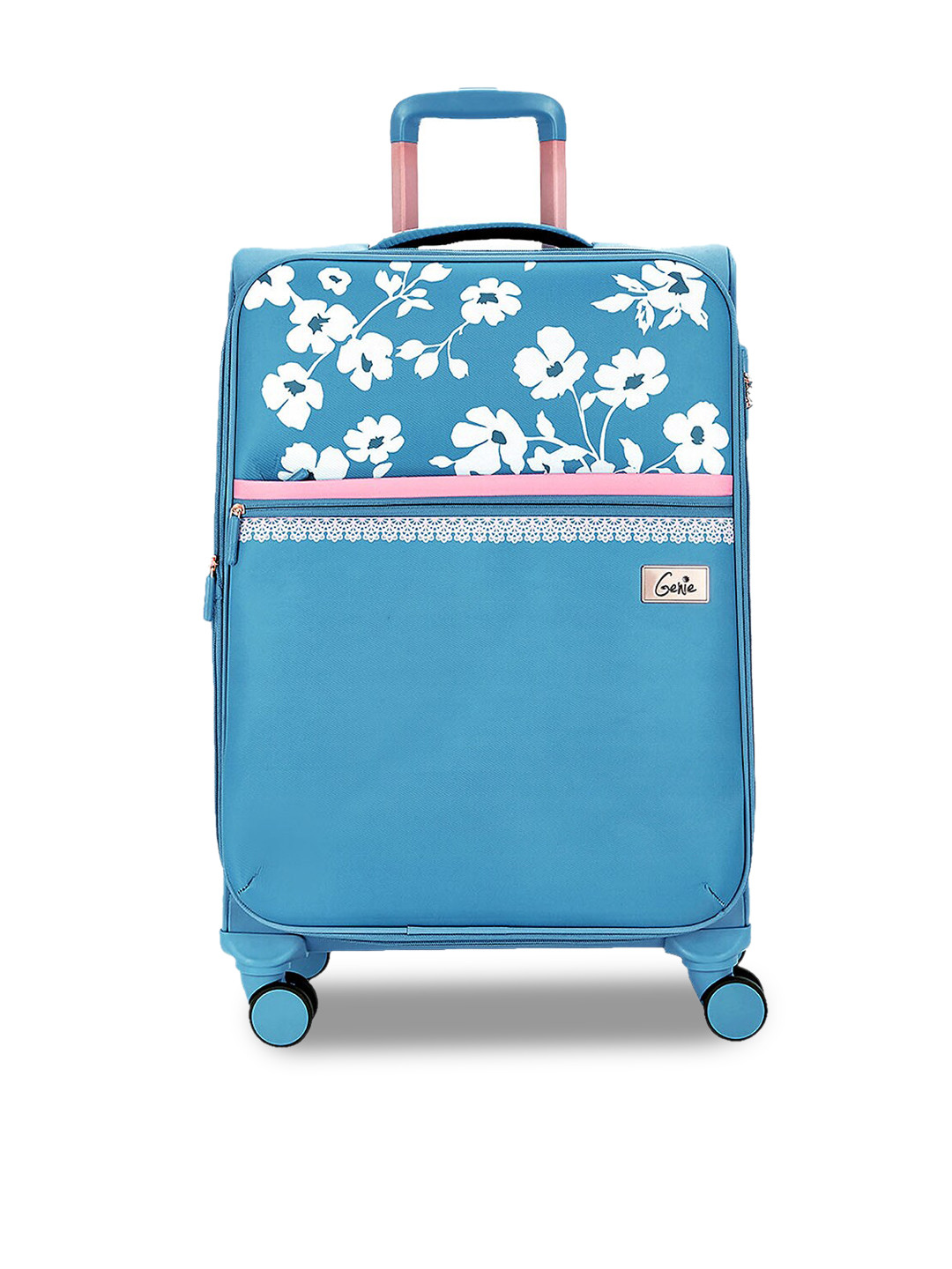 Genie Unisex Printed Soft-Sided Large Trolley Bag - 129 L