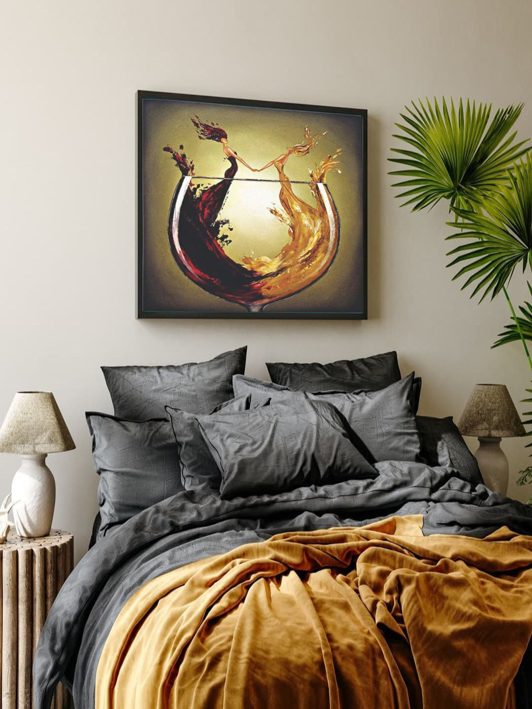 The Art House Brown Abstract Printed Wall Art