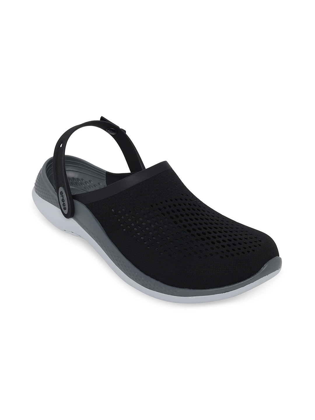 Crocs Unisex Black & Grey Clogs Sandals