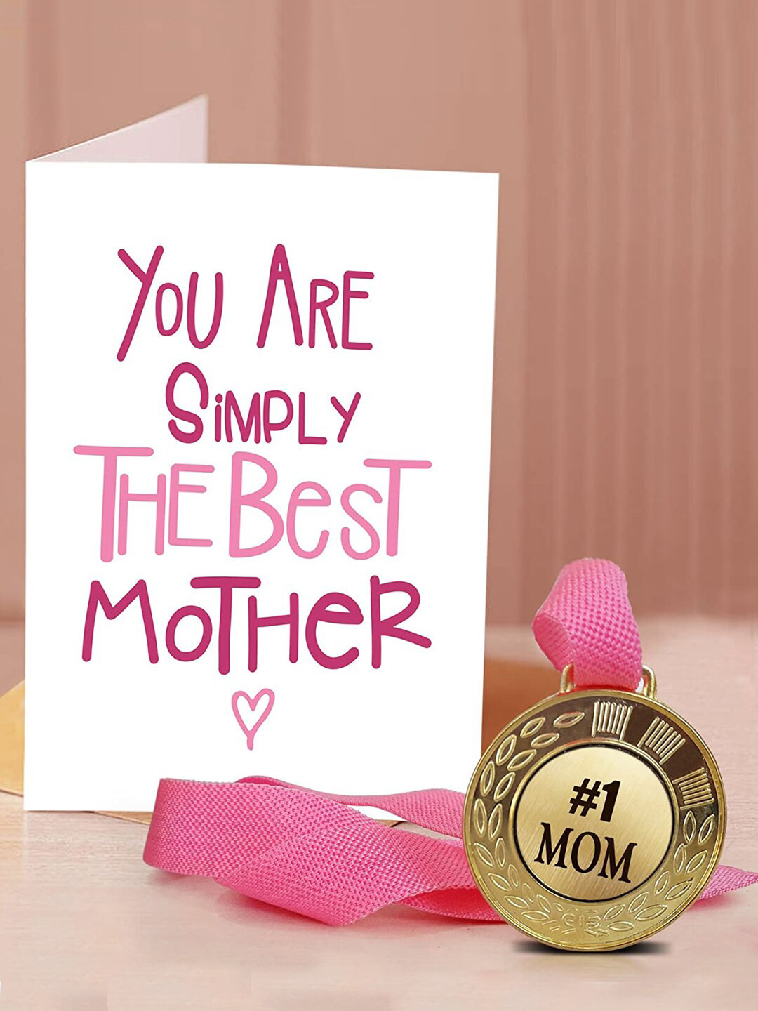 TIED RIBBONS White & Pink Mothers Day Gift Set