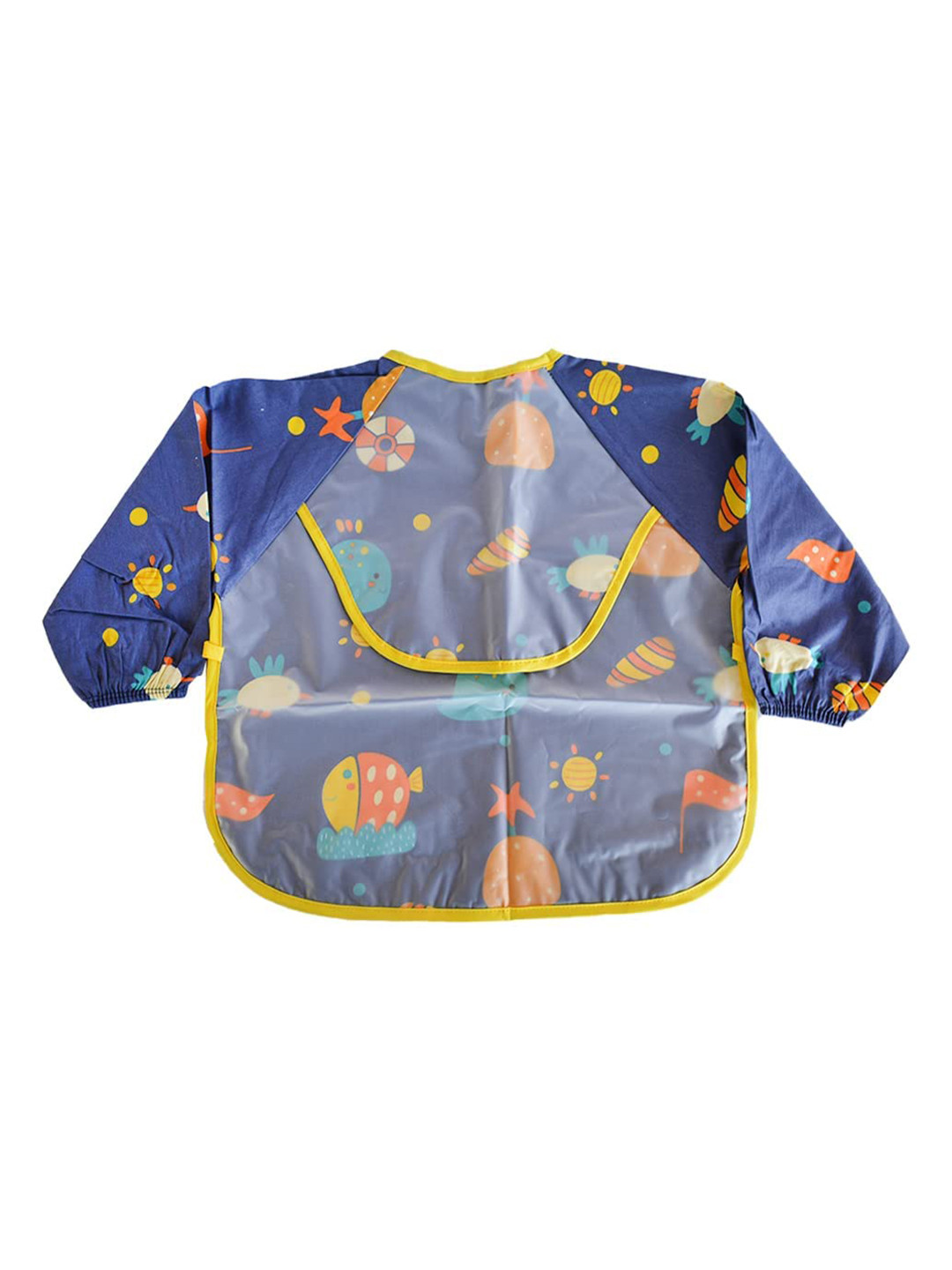 SYGA Unisex Kids Navy Blue Printed Bibs