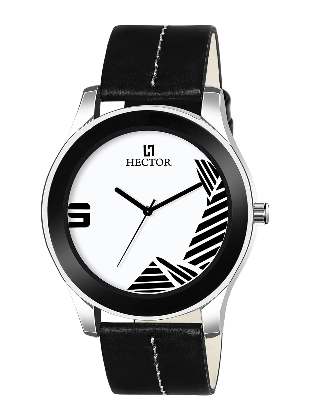 HECTOR Men Black Printed Dial & Black Straps Analogue Watch HC03