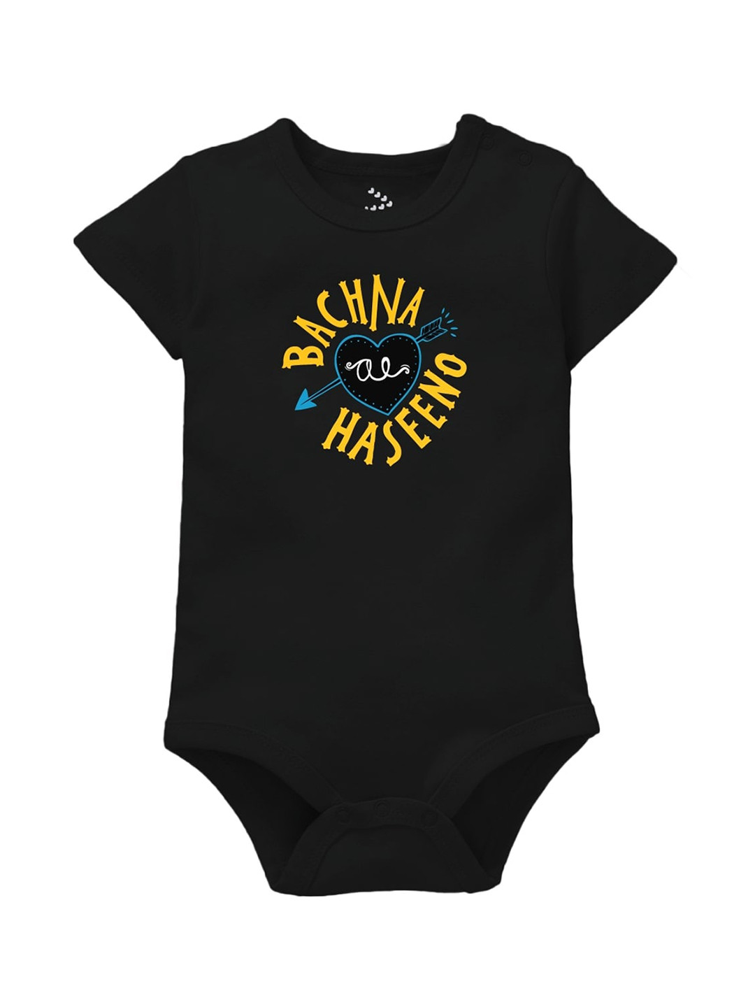 Zeezeezoo Infant Kids Black Bachana Ae haseeno Print Bodysuit
