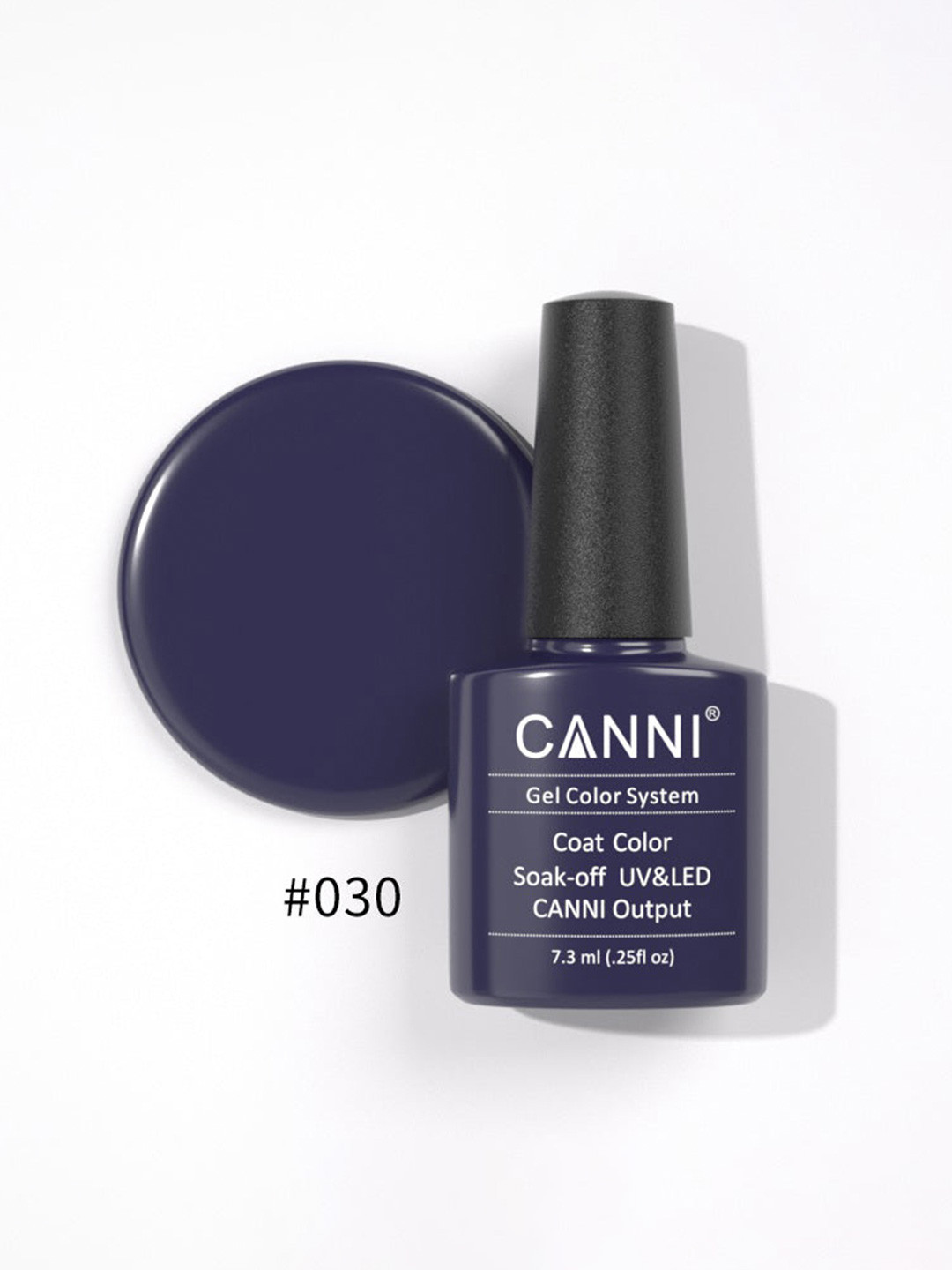CANNI Gel Color System Coat Color Soak-off UV&LED Gel Nail Polish - Purple Blue 030