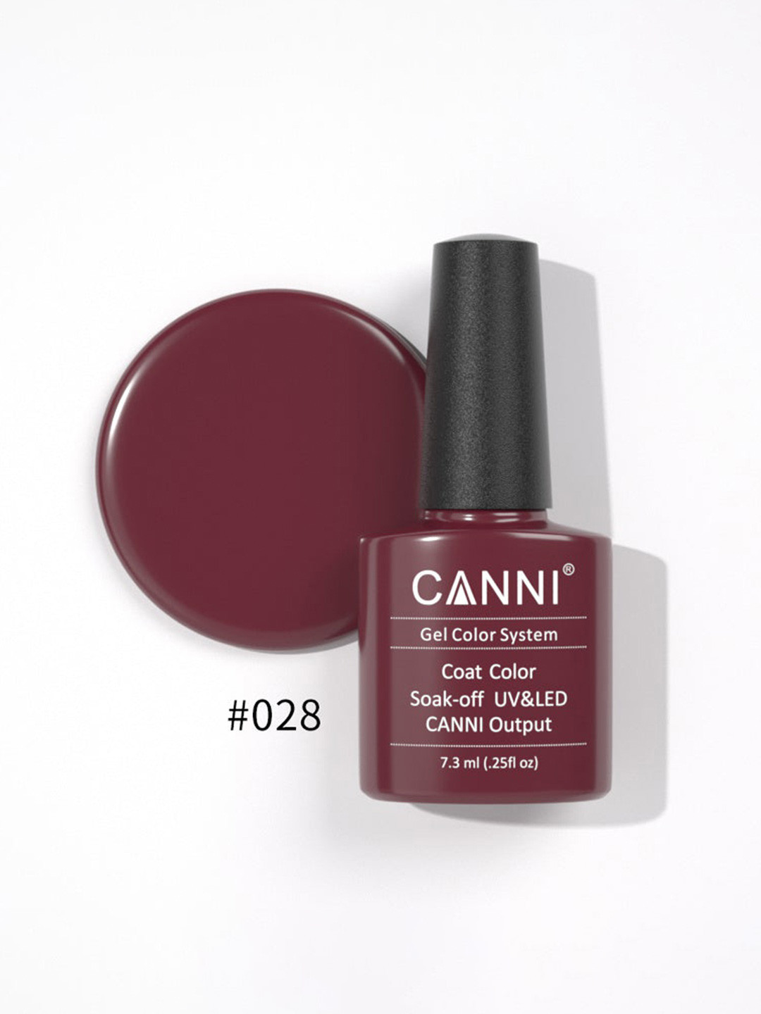 CANNI Gel Color System Coat Color Soak-off UV&LED Gel Nail Polish - Rouge Red 028