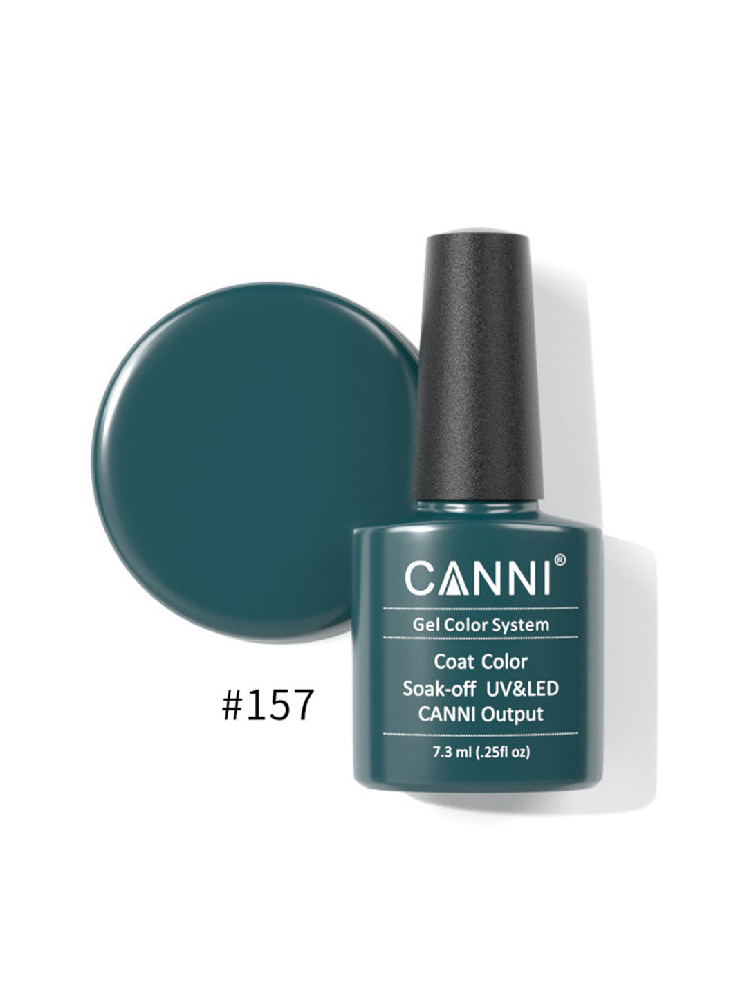 CANNI Gel Color System Coat Color Soak-off UV&LED Gel Nail Polish - Blue Marine 157