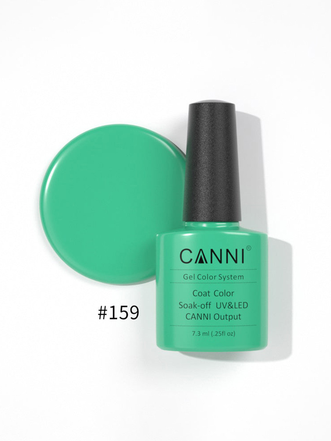 CANNI Gel Color System Coat Color Soak-off UV&LED Gel Nail Polish - Bright Mint 159