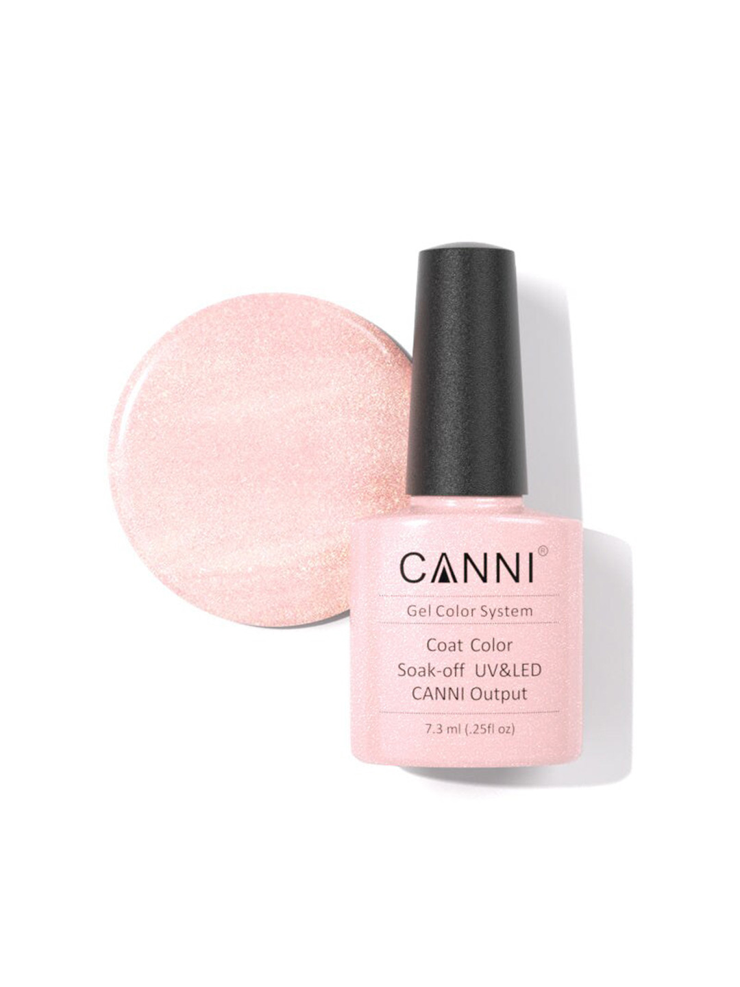 CANNI Gel Color System Coat Color Soak-Off UV & LED Nail Polish-Mother of Pearl Cream 012