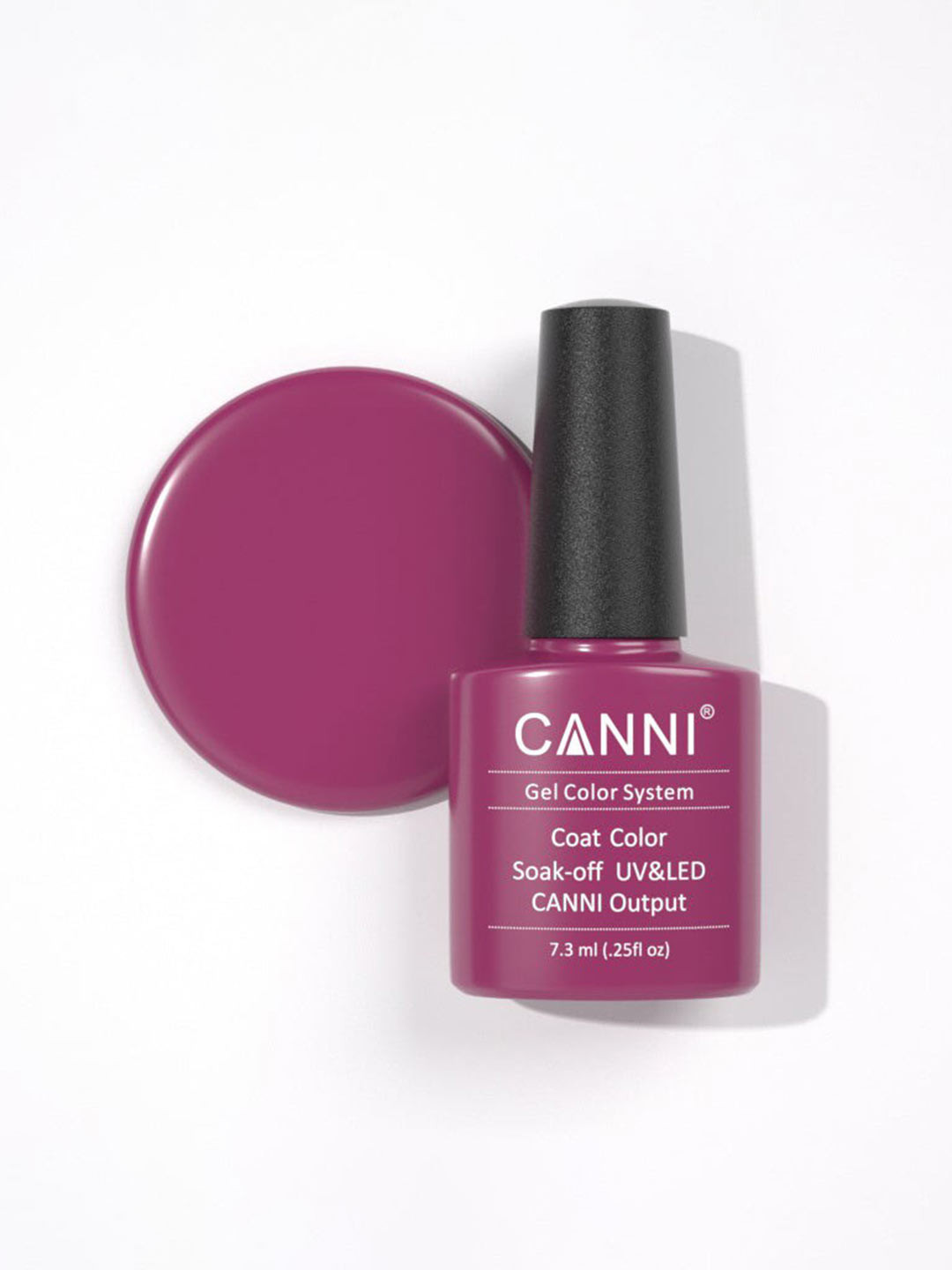 CANNI Gel Color System Coat Color Soak-Off UV & LED Nail Polish 7.3 ml-Elegant Rose 179