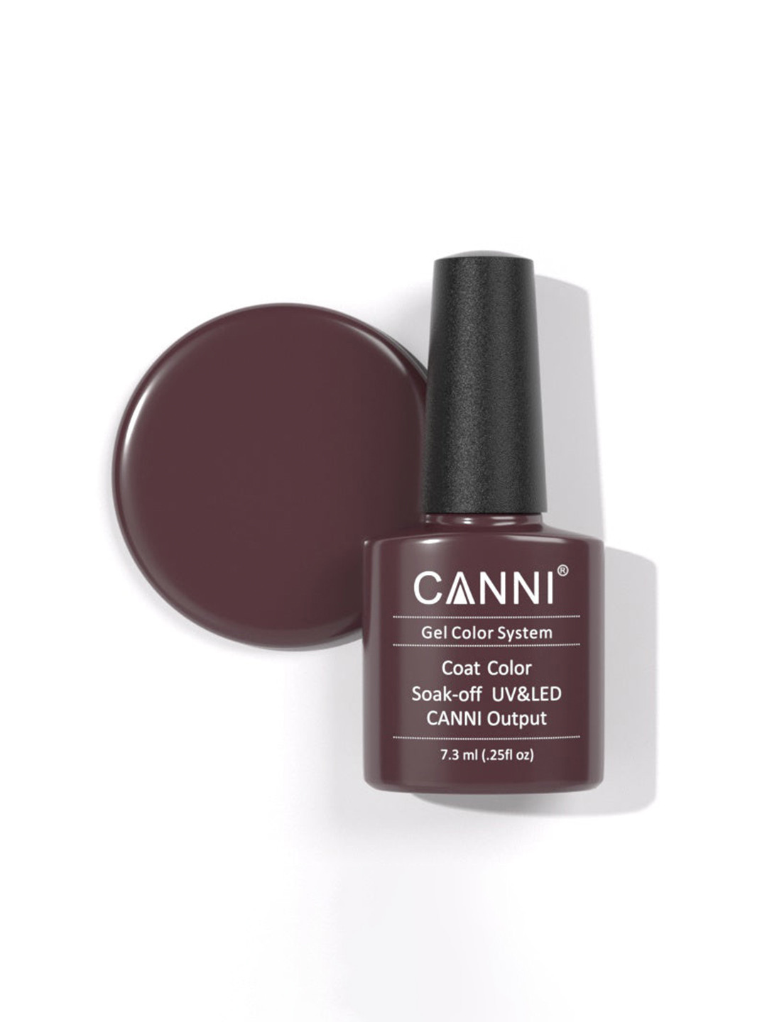 CANNI Gel Color System Coat Color Soak-Off UV & LED Nail Polish 7.3 ml-Purple Violet 166