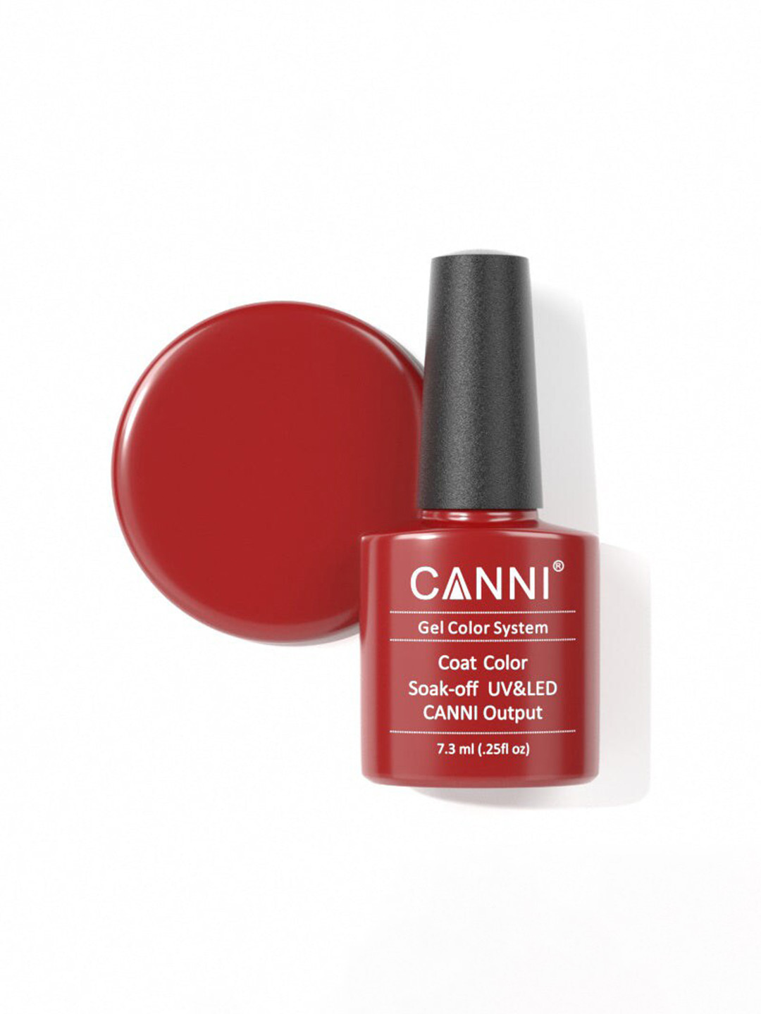 CANNI Gel Color System Coat Color Soak-Off UV & LED Nail Polish 7.3 ml-Capsicum Red 053