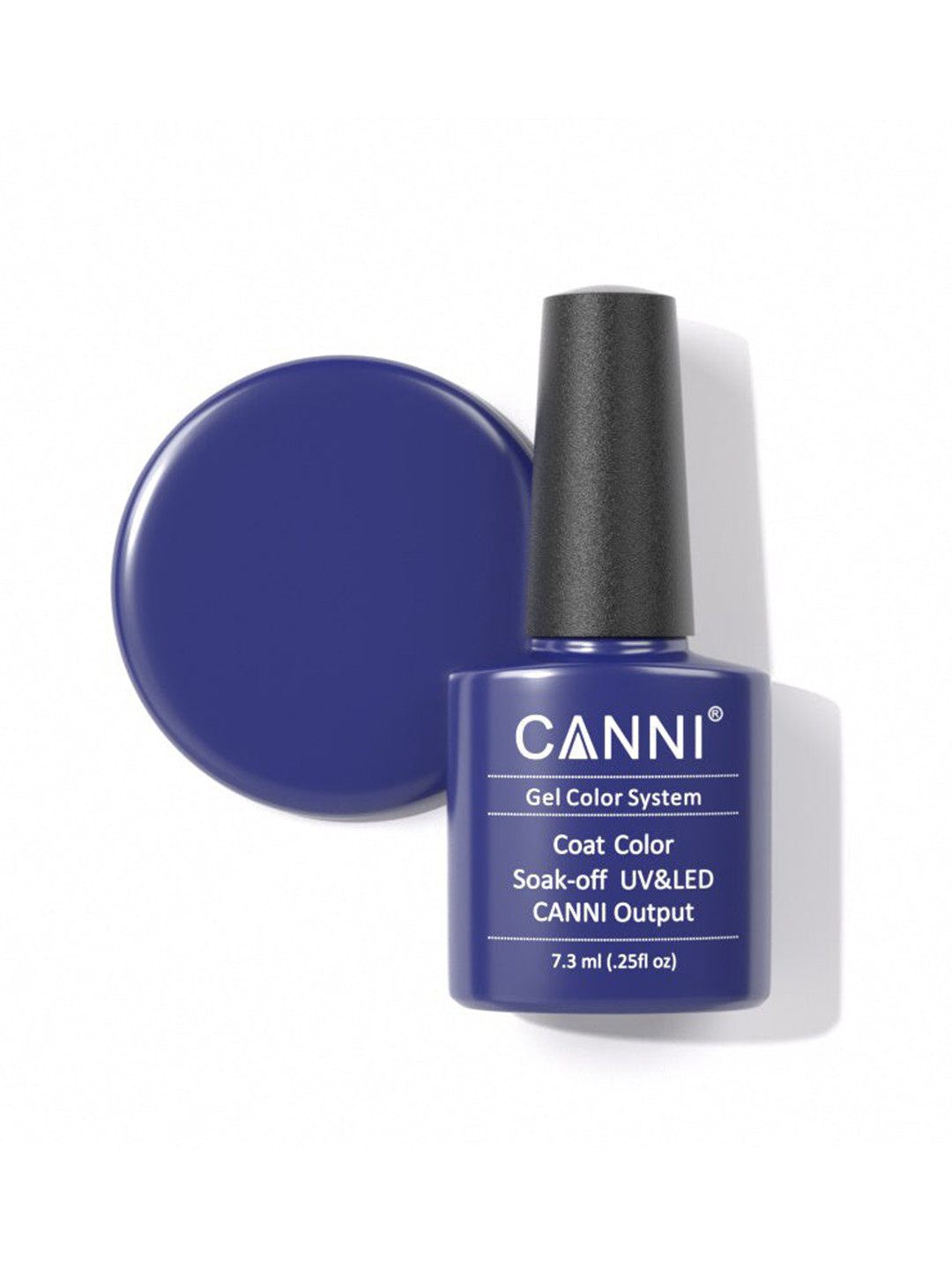 CANNI Gel Color System Coat Color Soak-Off UV & LED Nail Polish 7.3 ml-Dark Blue 097
