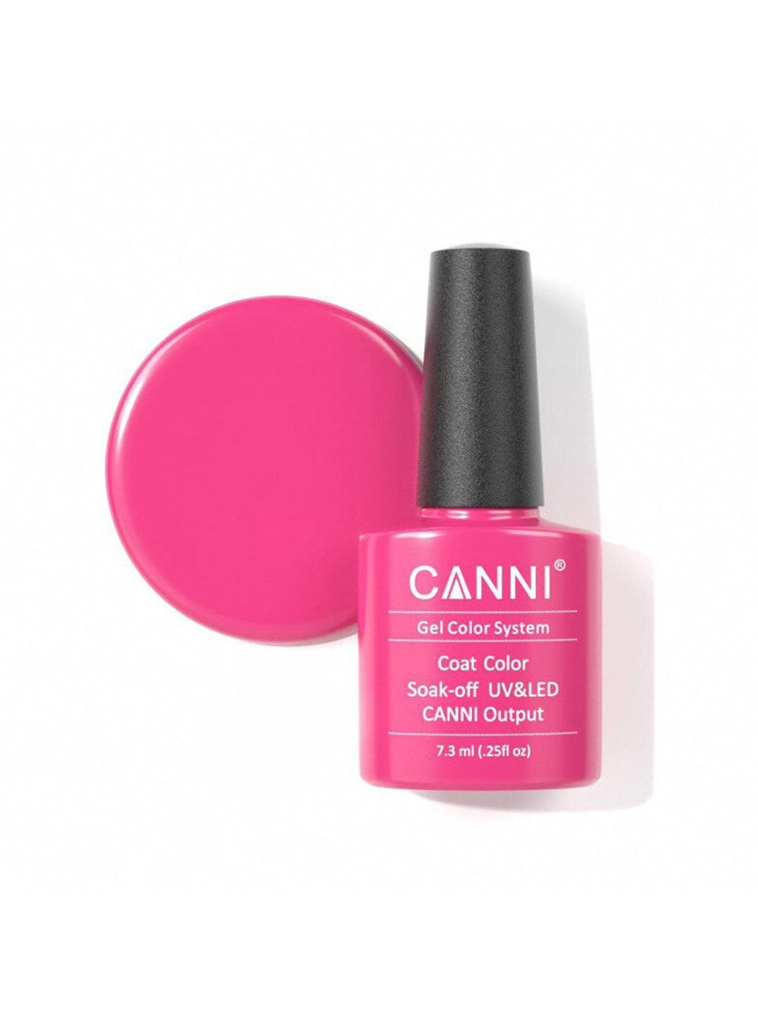 CANNI Gel Color System Coat Color Soak-Off UV & LED Nail Polish 7.3 ml-Magenta 051