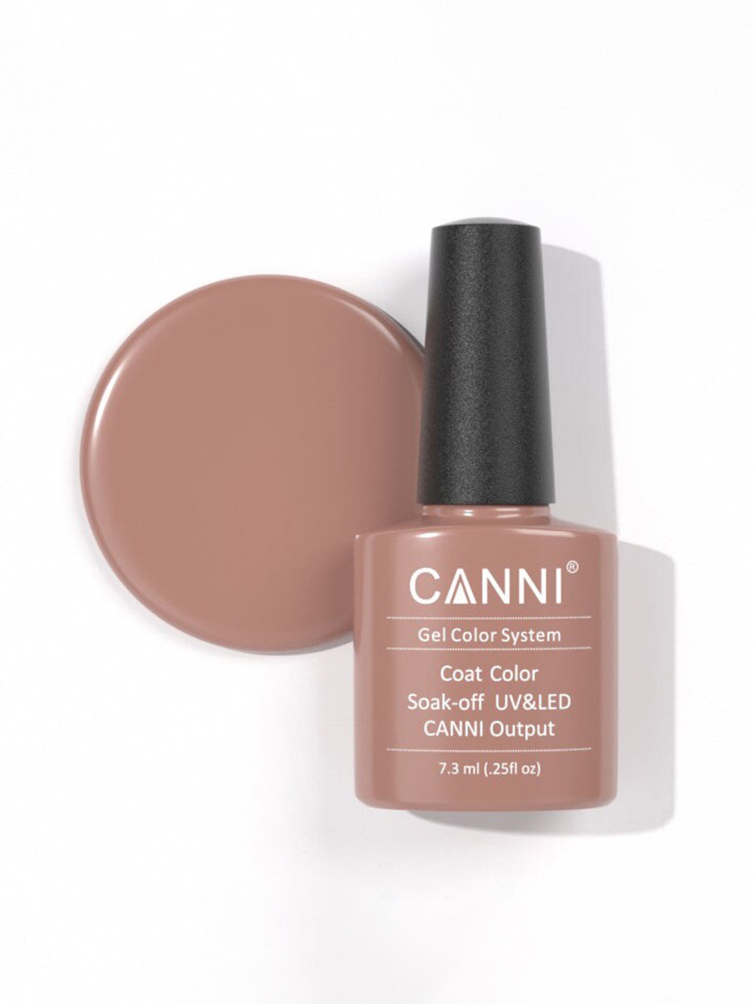 CANNI Gel Color System Coat Color Soak-Off UV & LED Nail Polish 7.3 ml-Flesh Pink 089