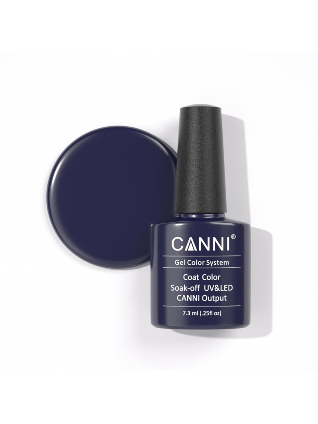 CANNI Gel Color System Coat Color Soak-Off UV & LED Nail Polish-Deep Purple 125