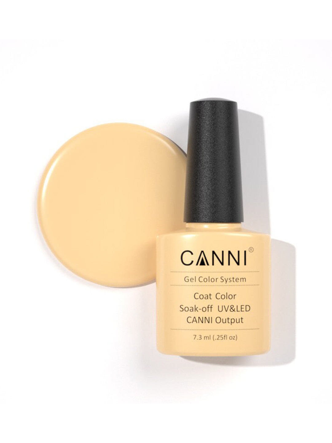 CANNI Gel Color System Coat Color Soak-Off UV & LED Nail Polish-Papayawhip 173