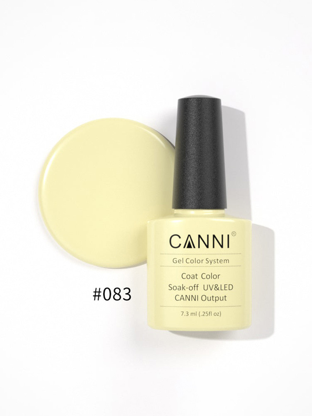 CANNI Gel Color System Coat Color Soak-Off UV&LED Gel Nail Polish - Cornsilk 083
