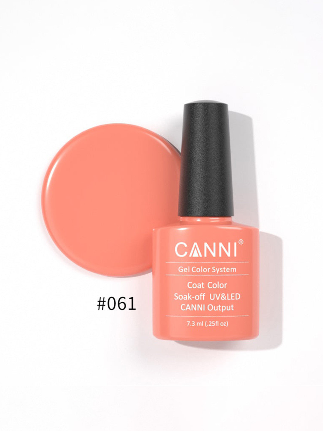 CANNI Gel Color System Coat Color Soak-Off UV&LED Gel Nail Polish - 061