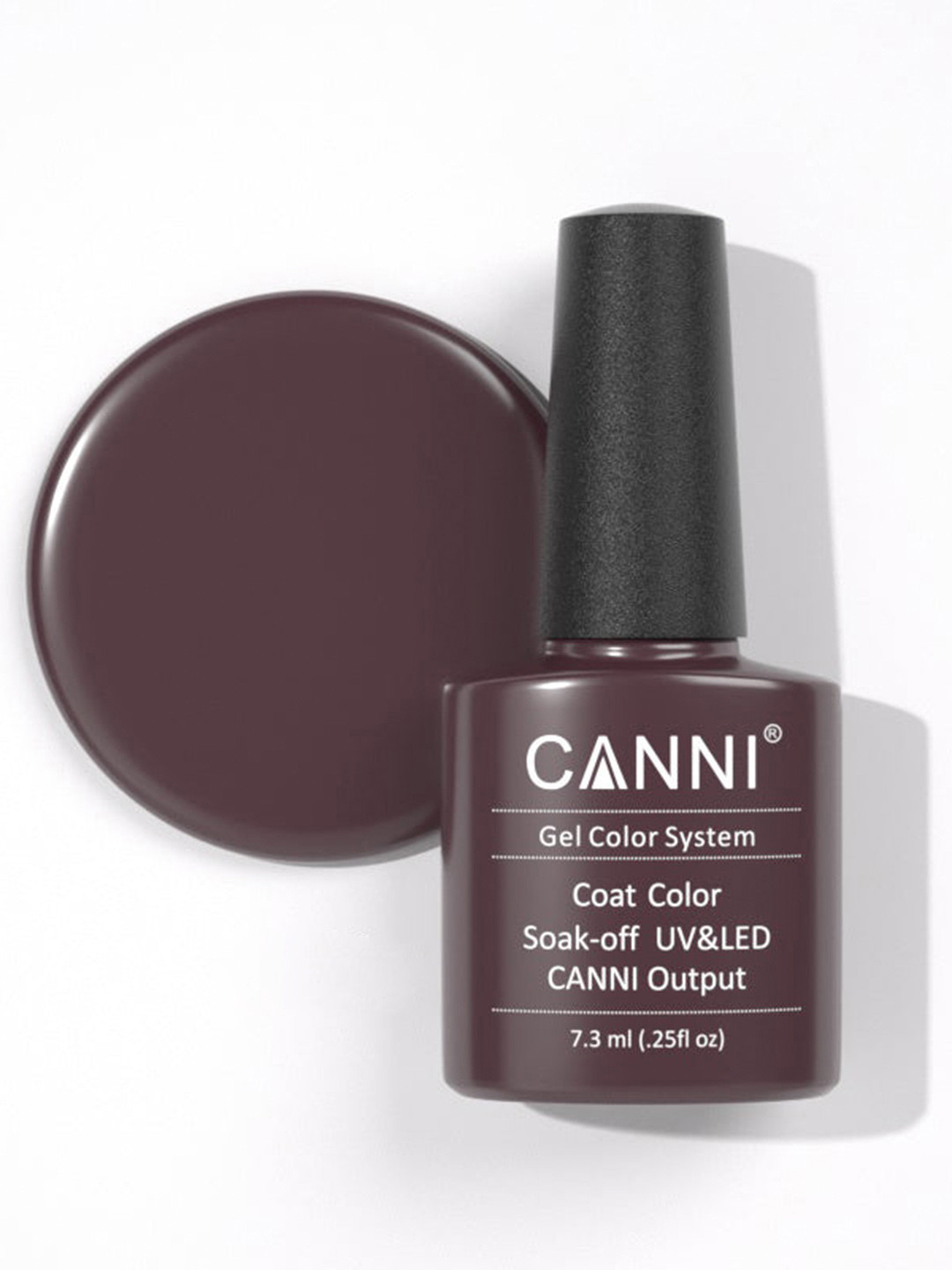CANNI Gel Color System Coat Color Soak-Off UV & LED Nail Polish 7.3 ml-Cocoa 182
