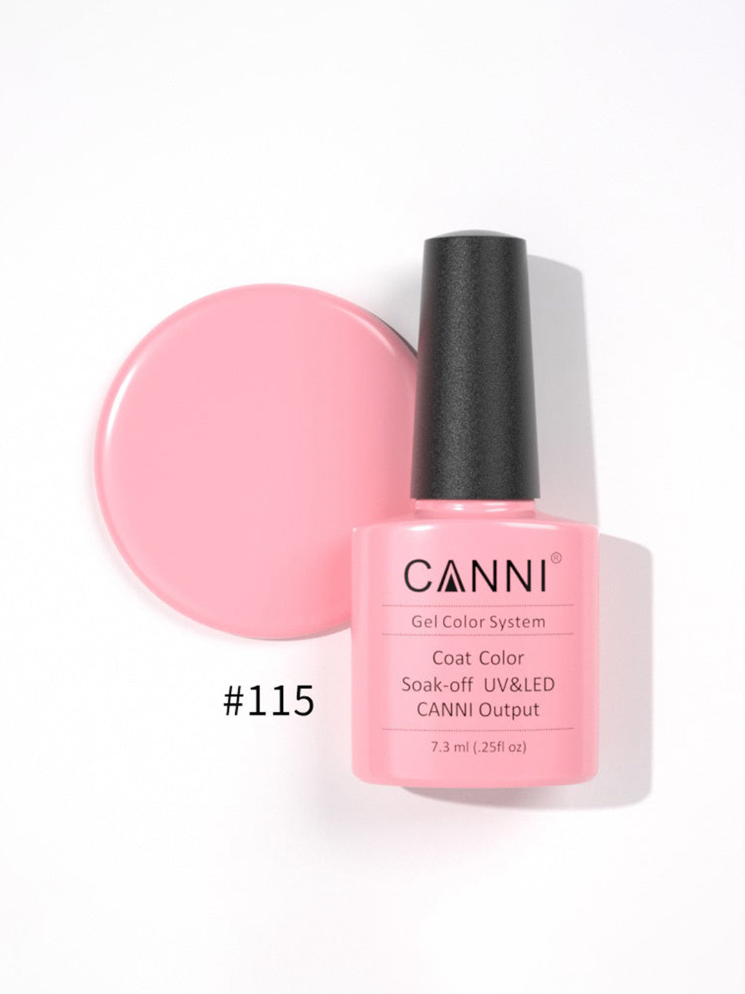 CANNI Gel Color System Coat Color Soak-Off UV & LED Nail Polish 7.3 ml-Fuchsia 165