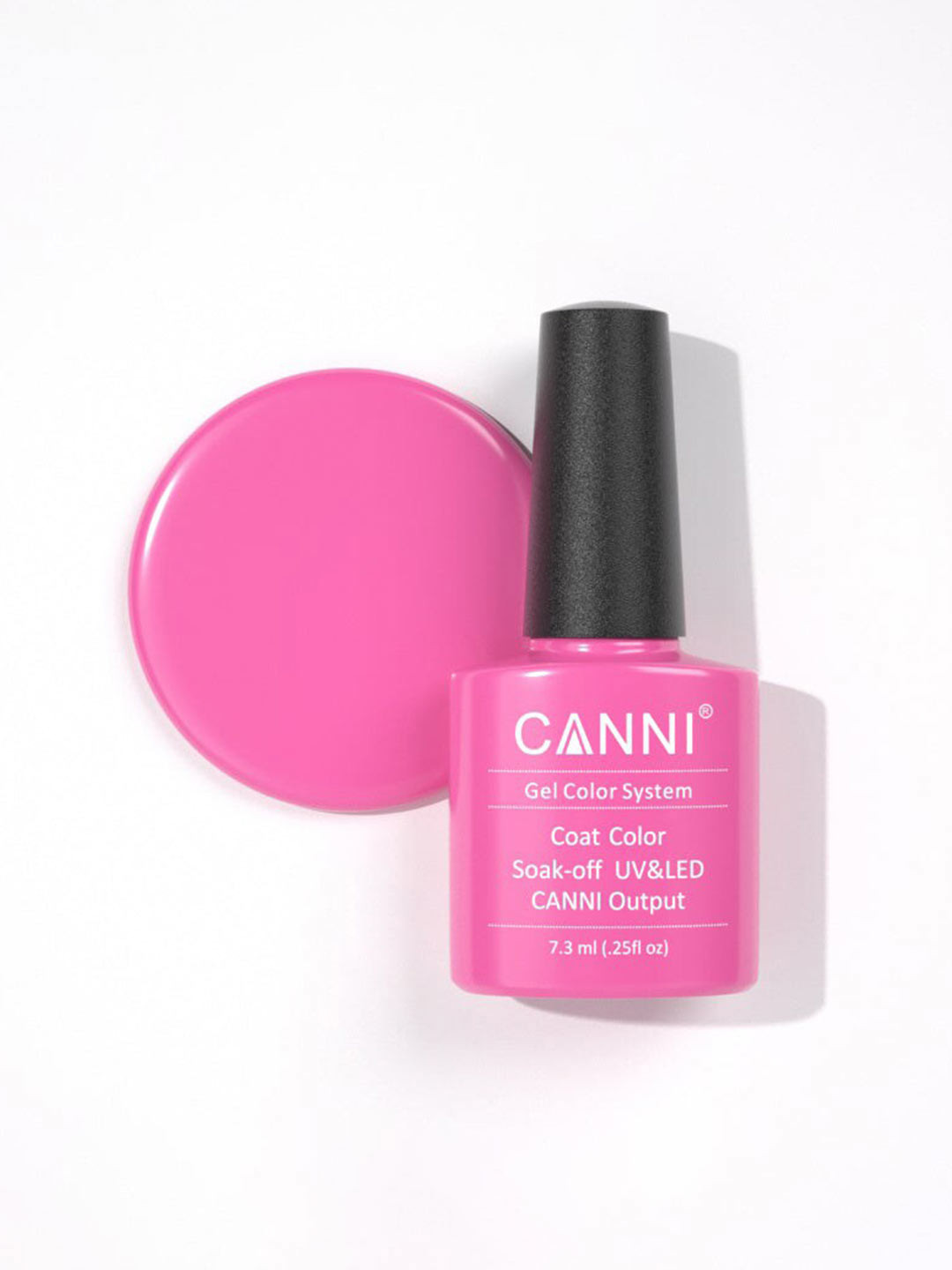 CANNI Gel Color System Coat Color Soak-Off UV & LED Nail Polish-Light Magenta 114