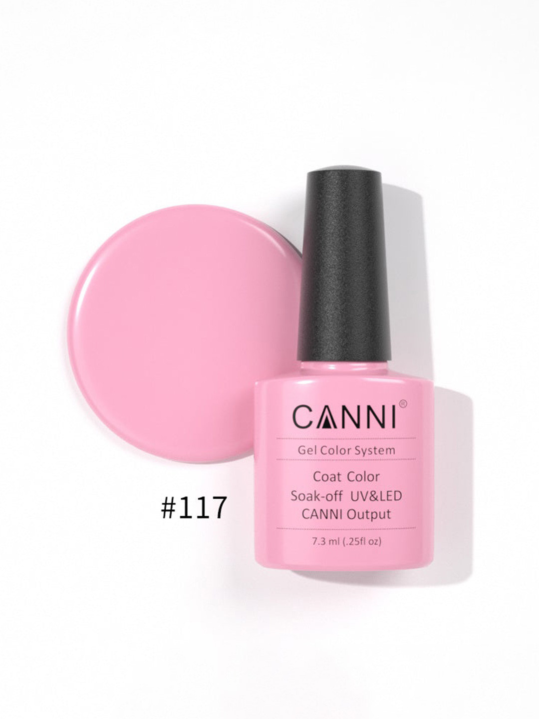CANNI Gel Color System Coat Color Soak-Off UV & LED Nail Polish-Dreamlike Purple 117