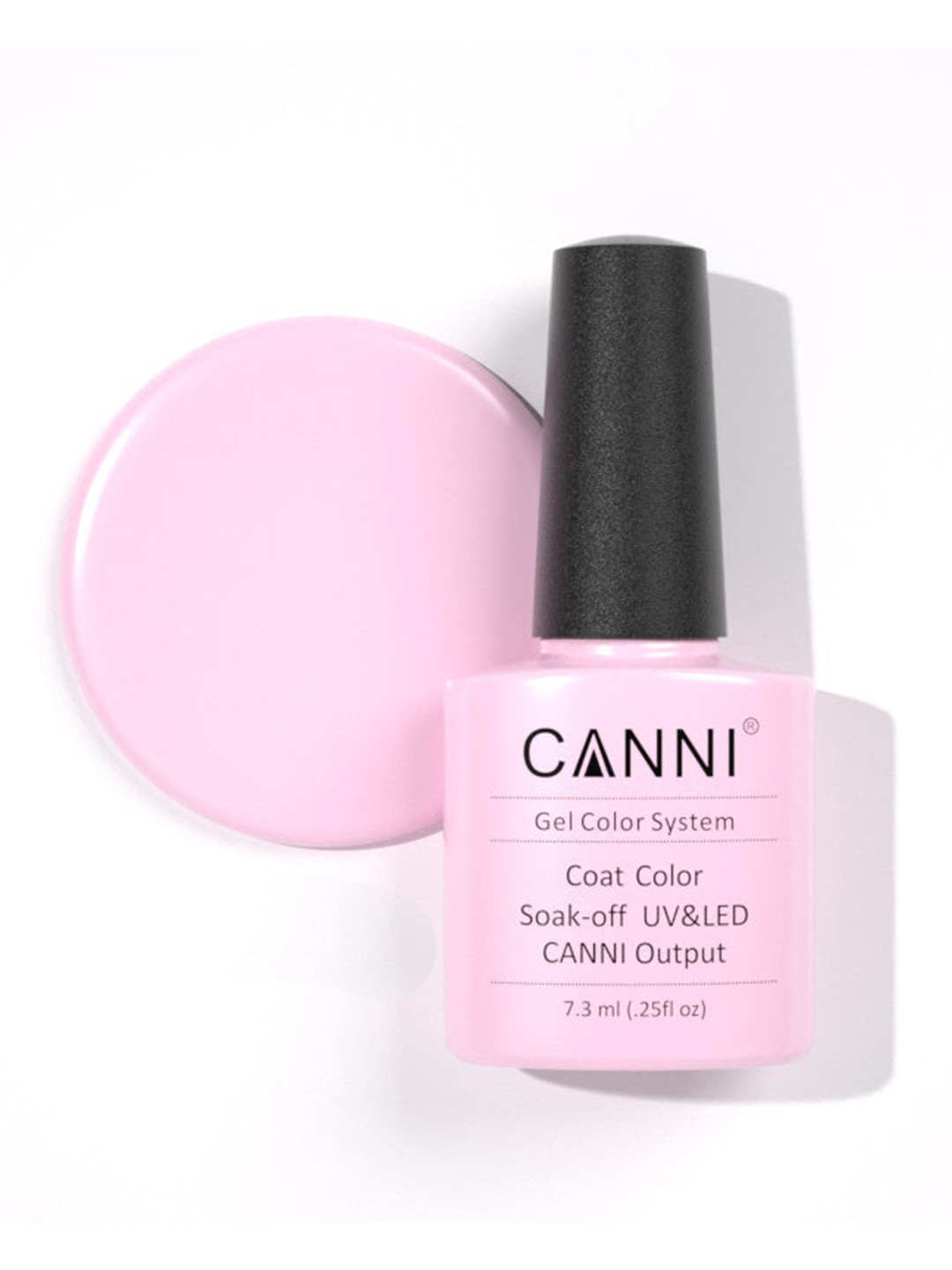 CANNI Gel Color System Coat Color Soak-Off UV & LED Nail Polish-Light Pink 243