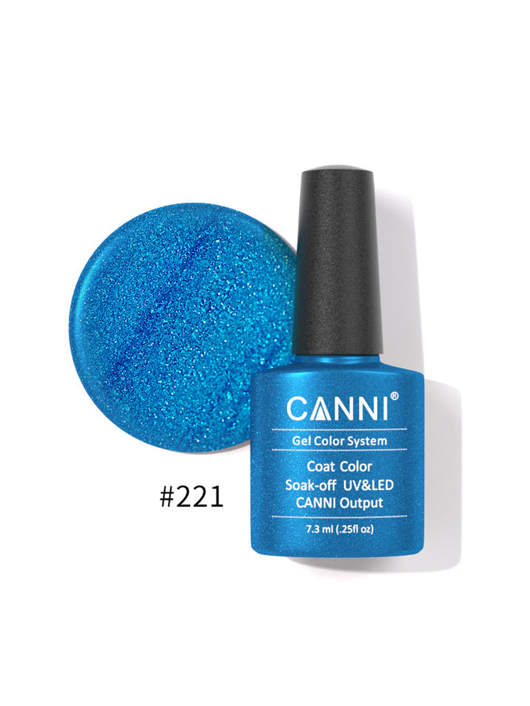 CANNI Gel Color System Coat Color Soak-Off UV & LED Nail Polish-Enchanted Purple 020