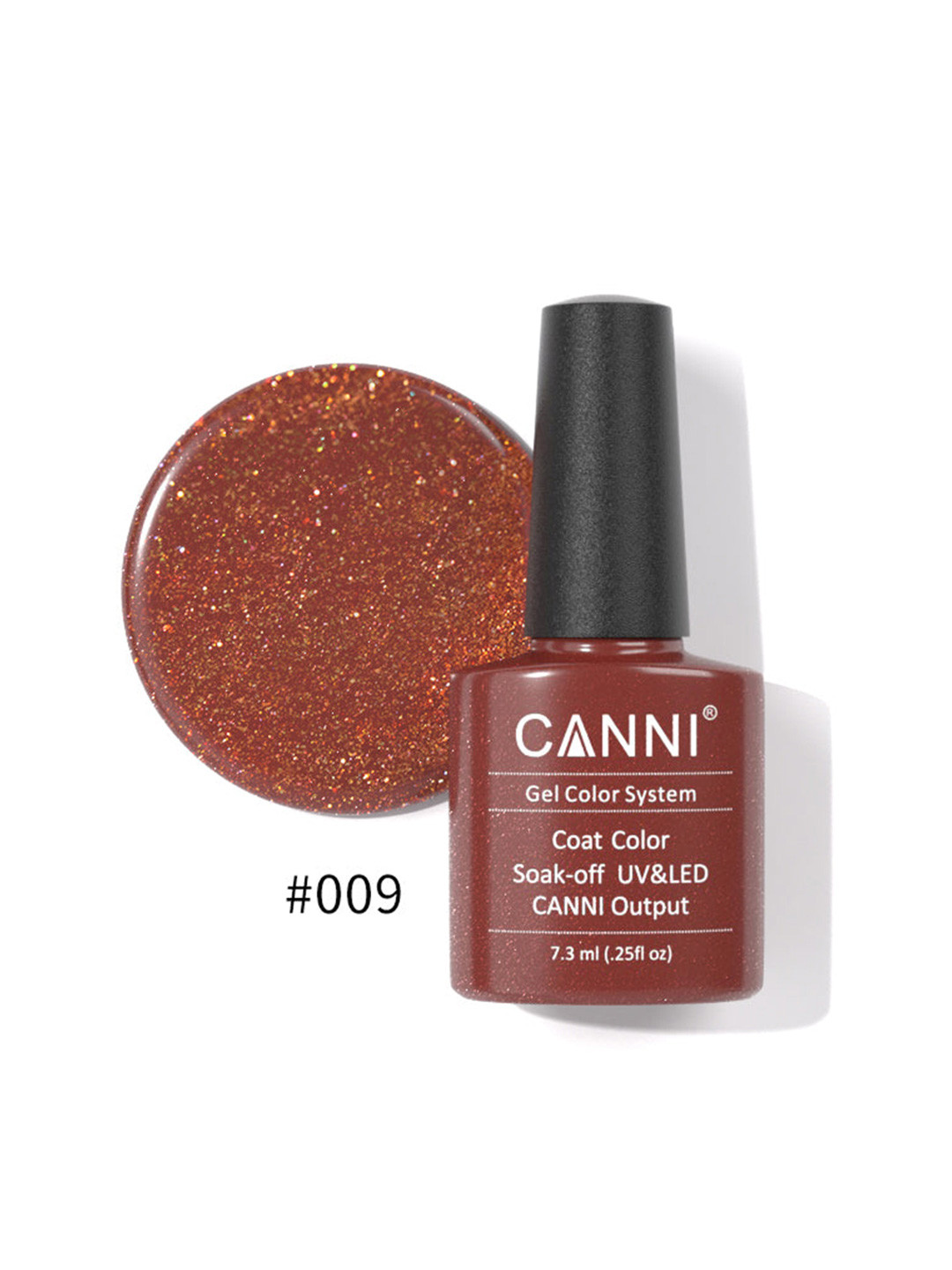 CANNI Gel Color System Coat Color Soak-Off UV&LED Gel Nail Polish - Stone Pearlescent 009
