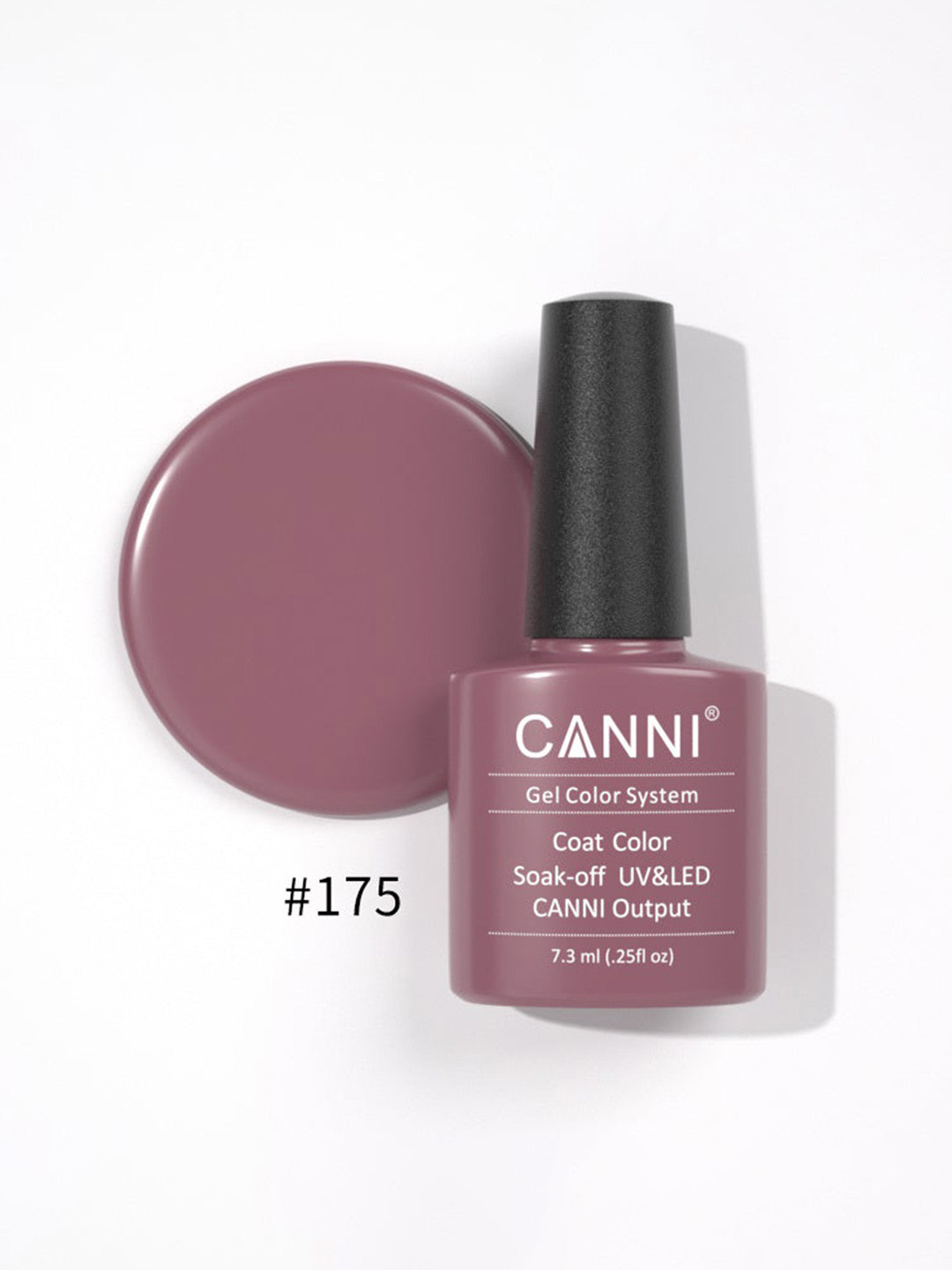 CANNI Gel Color System Coat Color Soak-Off UV&LED Gel Nail Polish - Pale Pink 175