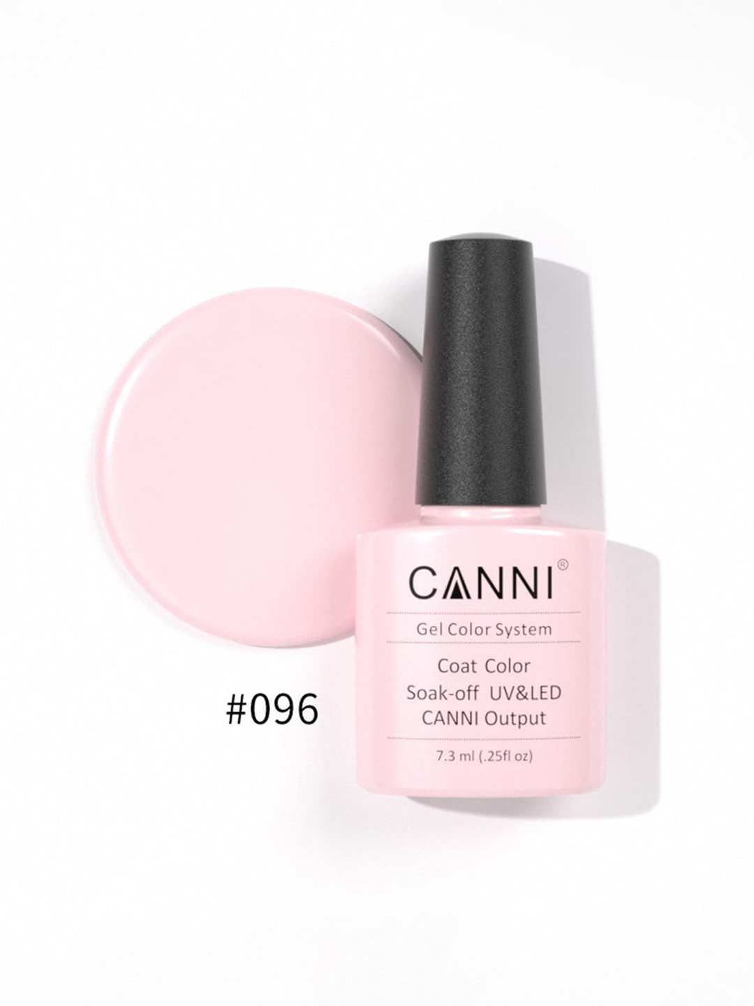CANNI Gel Color System Coat Color Soak-Off UV&LED Gel Nail Polish - Jelly Pink 096