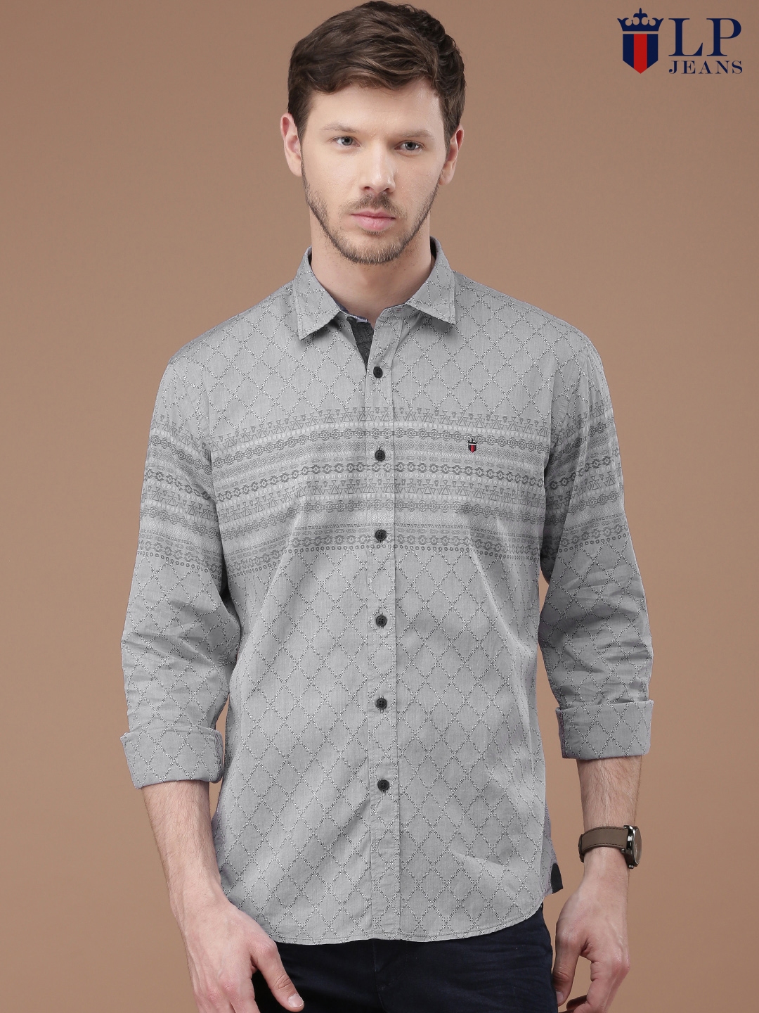Louis Philippe Tailored Fit Shirts Online Agbu Hye Geen