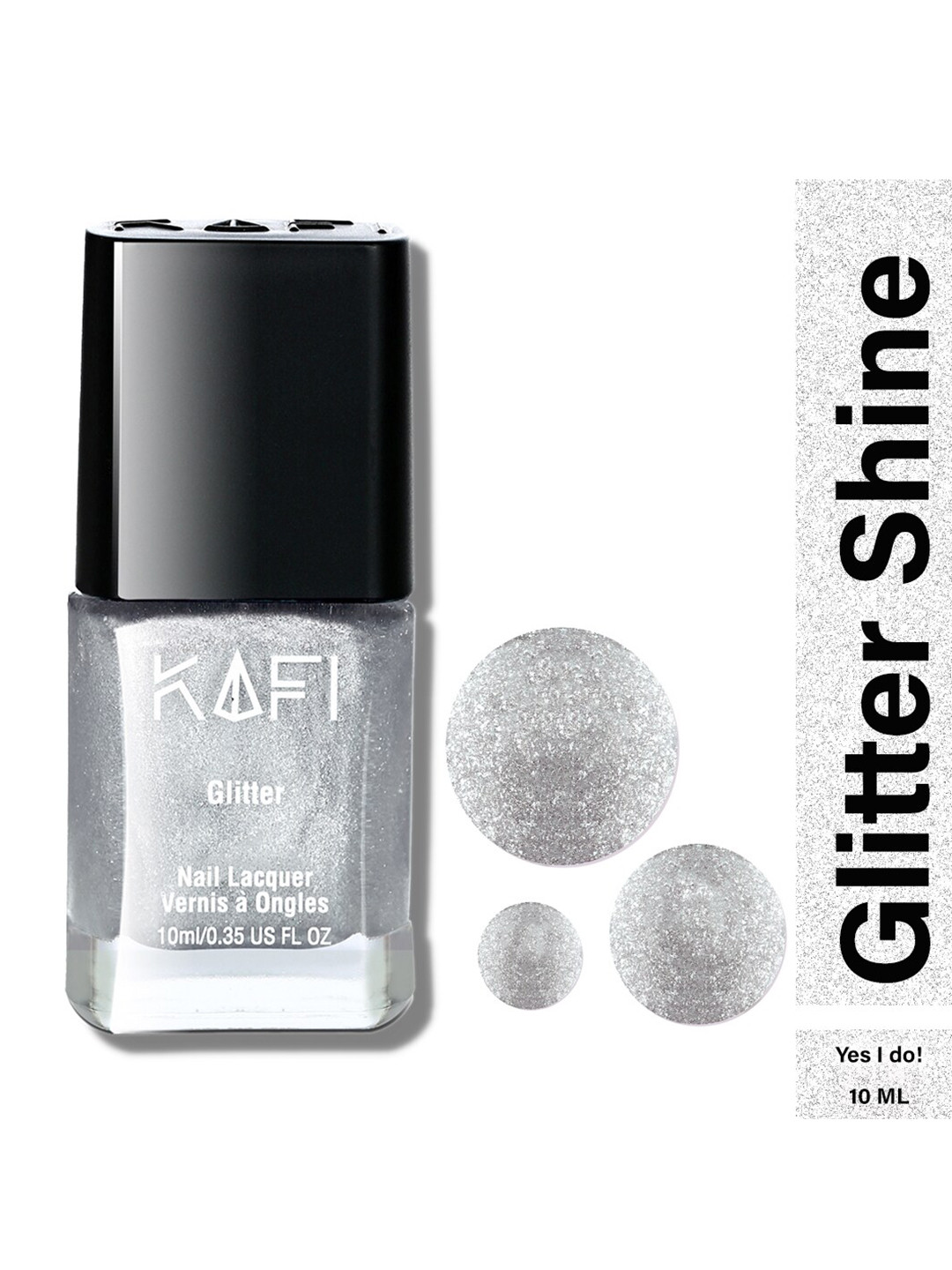 KAFI Glitter Shine PRO Long Lasting Nail Lacquer - Yes I Do