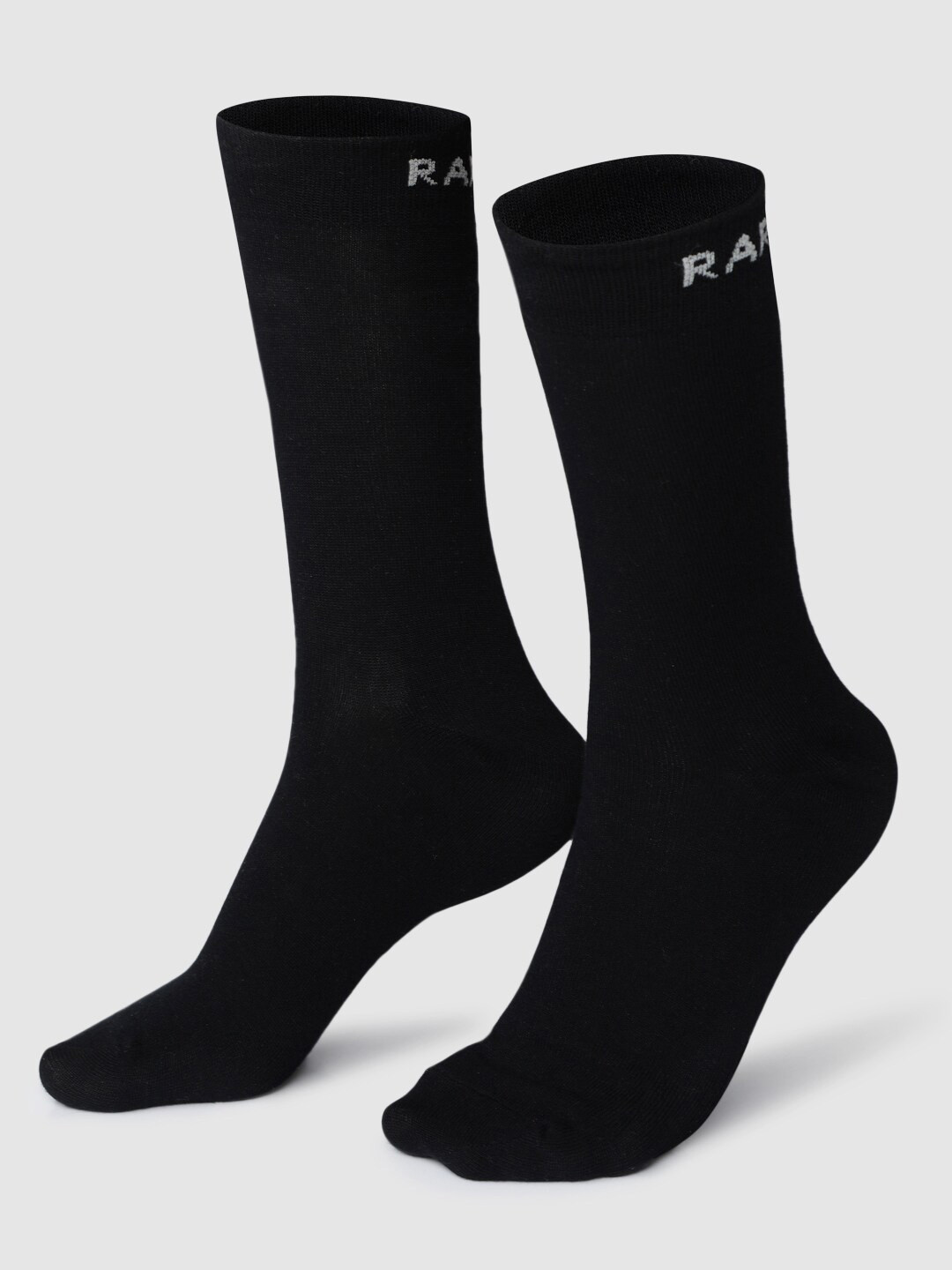 RARE RABBIT Men Black Solid Above Ankle-Length Socks