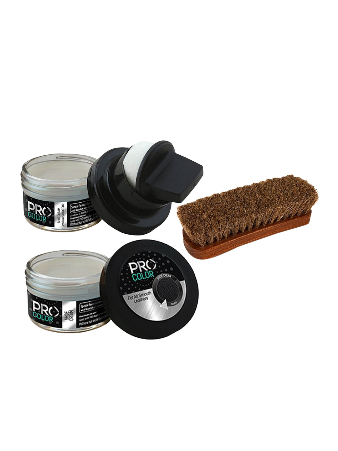 PRO Set Of 3 Neutral Shoe Color Polish & Brush