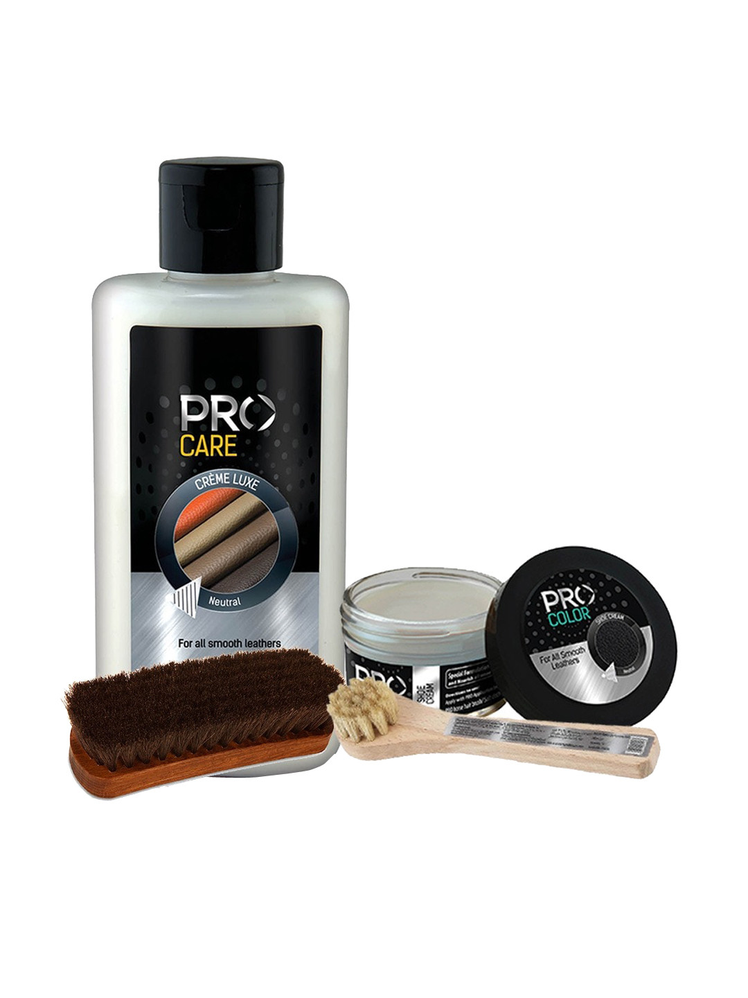 PRO Black & Brown Leather Shoe Care Kit