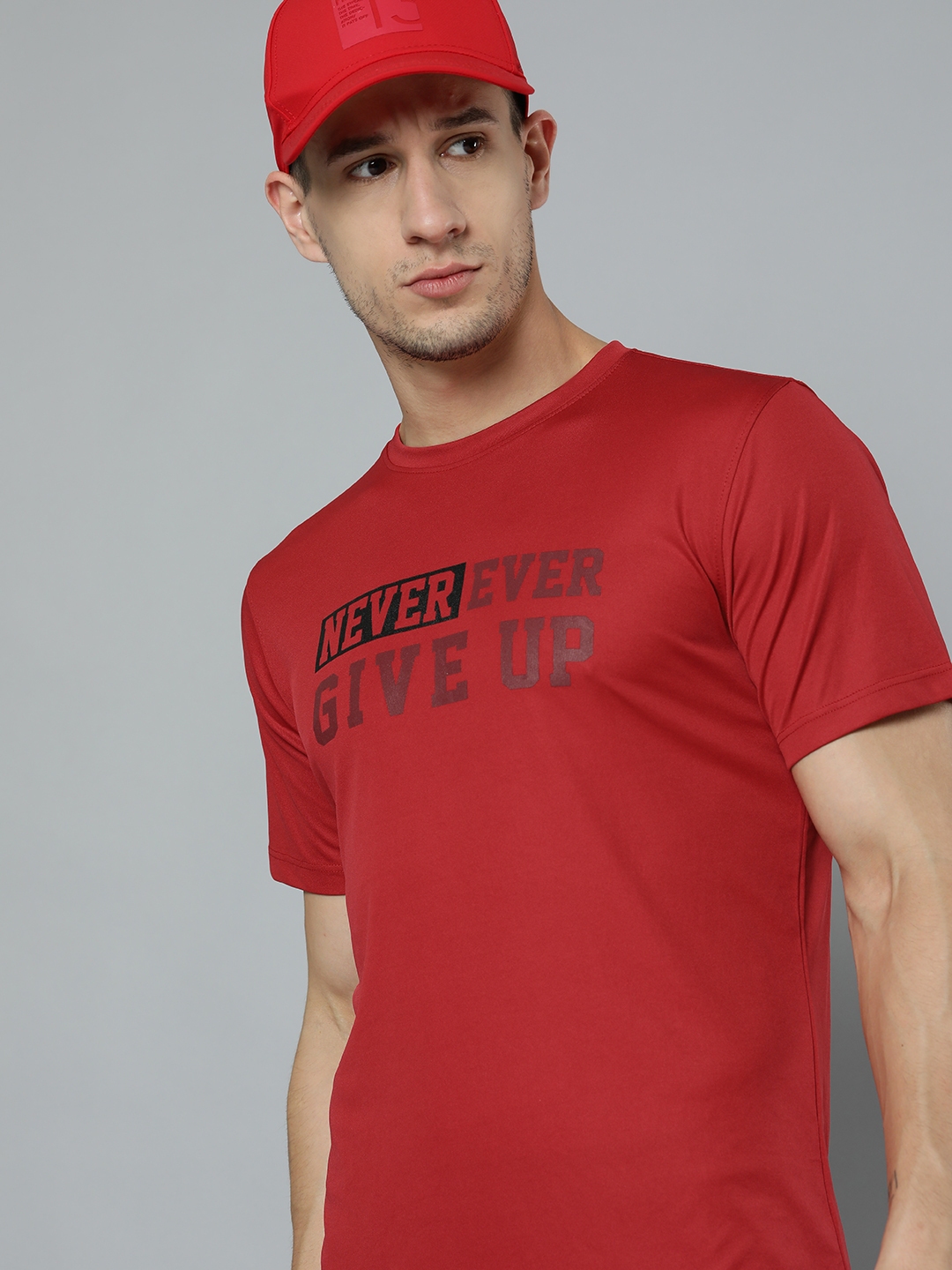 Buy HRX By Hrithik Roshan Men Red Printed Reversible Training T Shirt -  Tshirts for Men 15289166