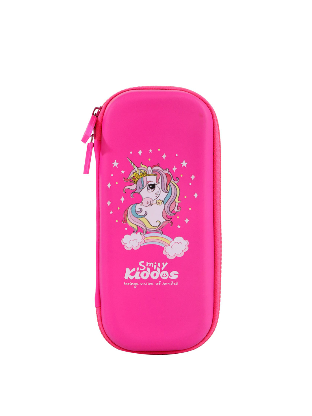 Smily Kiddos Kids Pink & White Unicorn Printed Pencil case