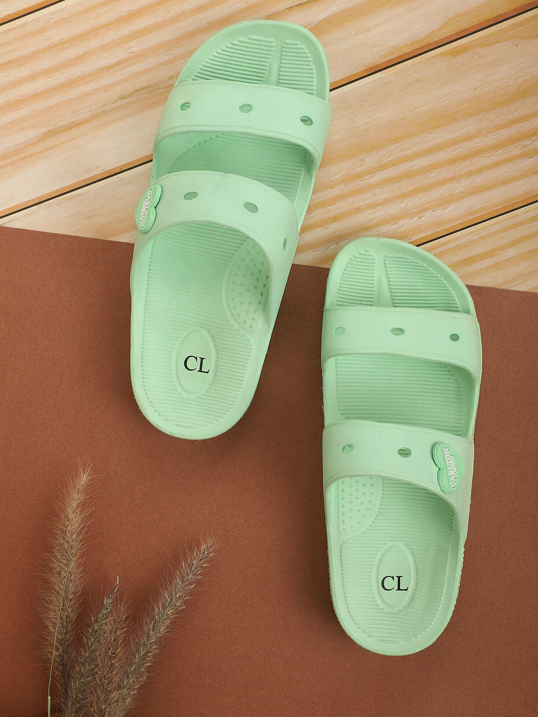 Carlton London Women Green Sliders