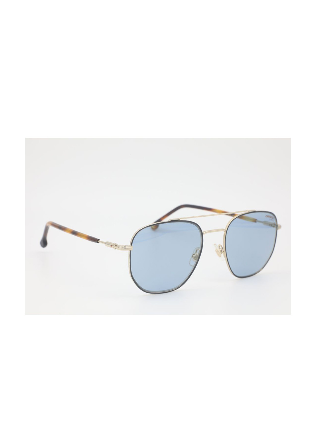 Carrera Unisex Blue Lens & Gold-Toned Aviator Sunglasses with UV Protected Lens