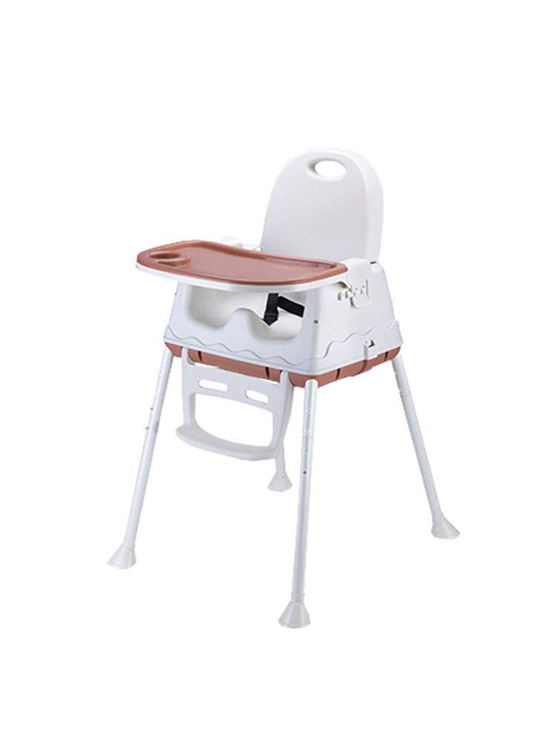 SYGA Brown & White Baby Feeding High Chair